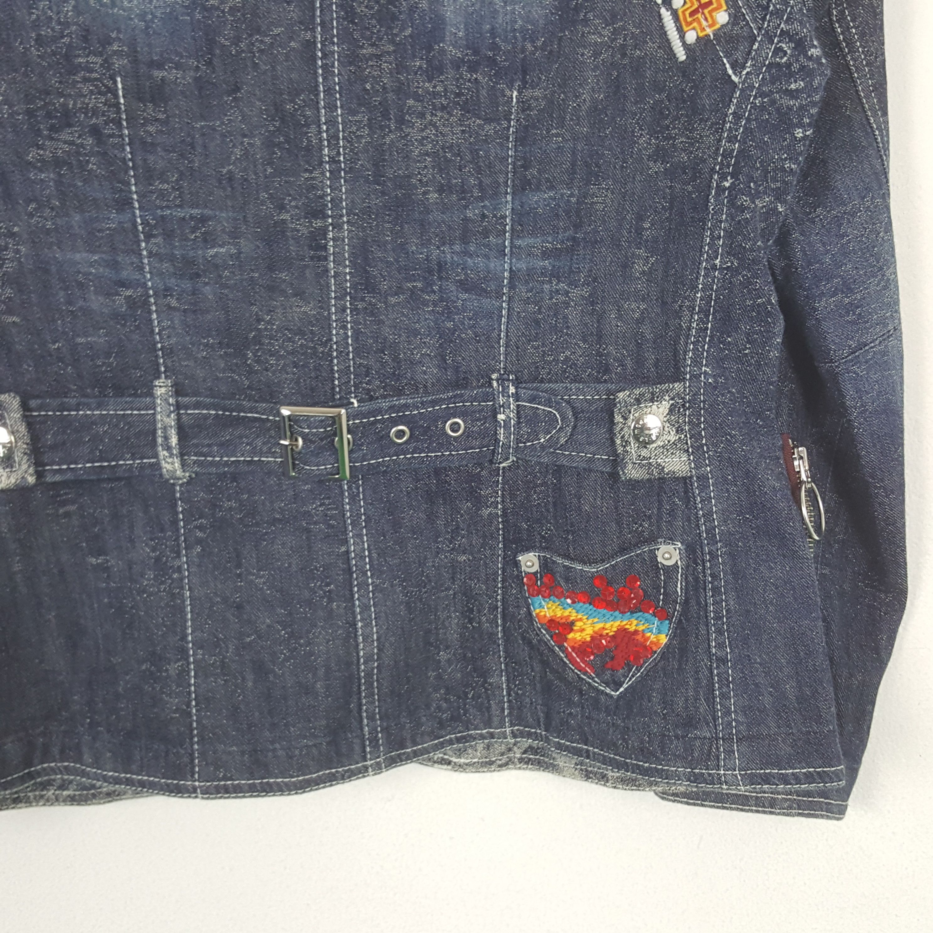 Japanese Brand Vintage Gkitaliya Japanese Brand Denim Jacket C296N9 Size XS / US 0-2 / IT 36-38 - 4 Thumbnail