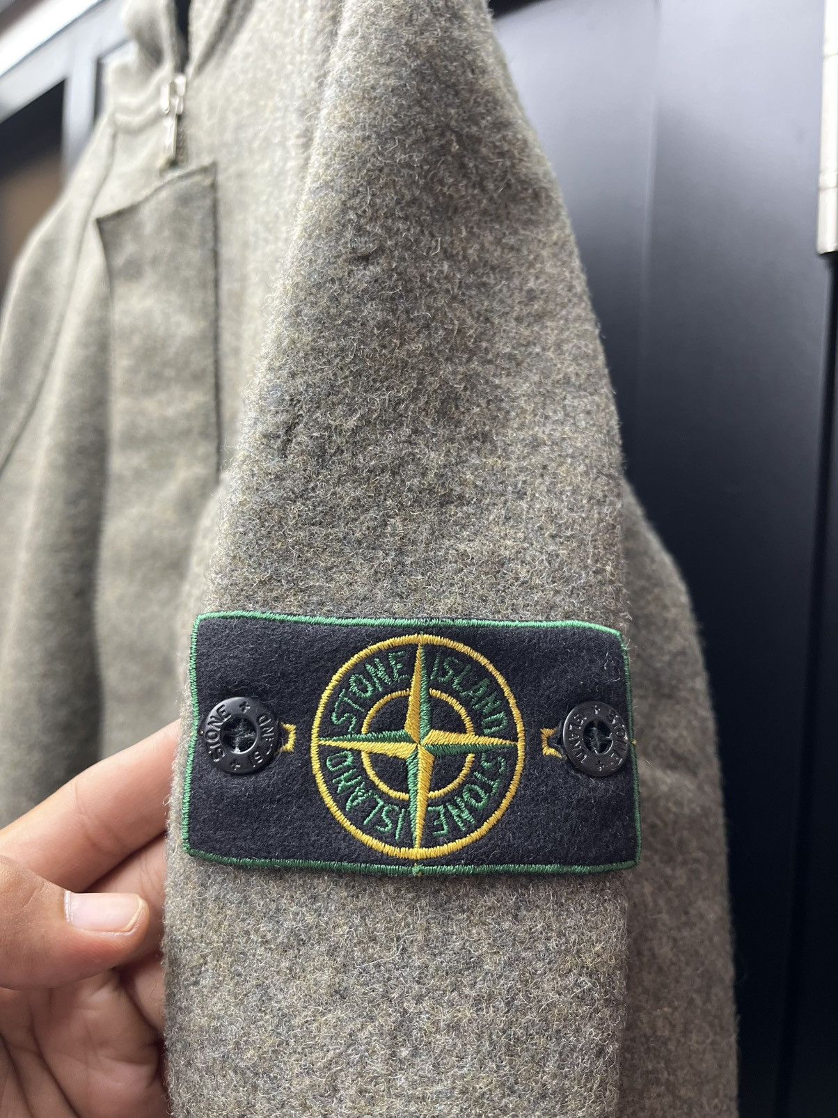 Stone Island 90s stone island vintage wool jacket green badge rare Size US XL / EU 56 / 4 - 5 Thumbnail