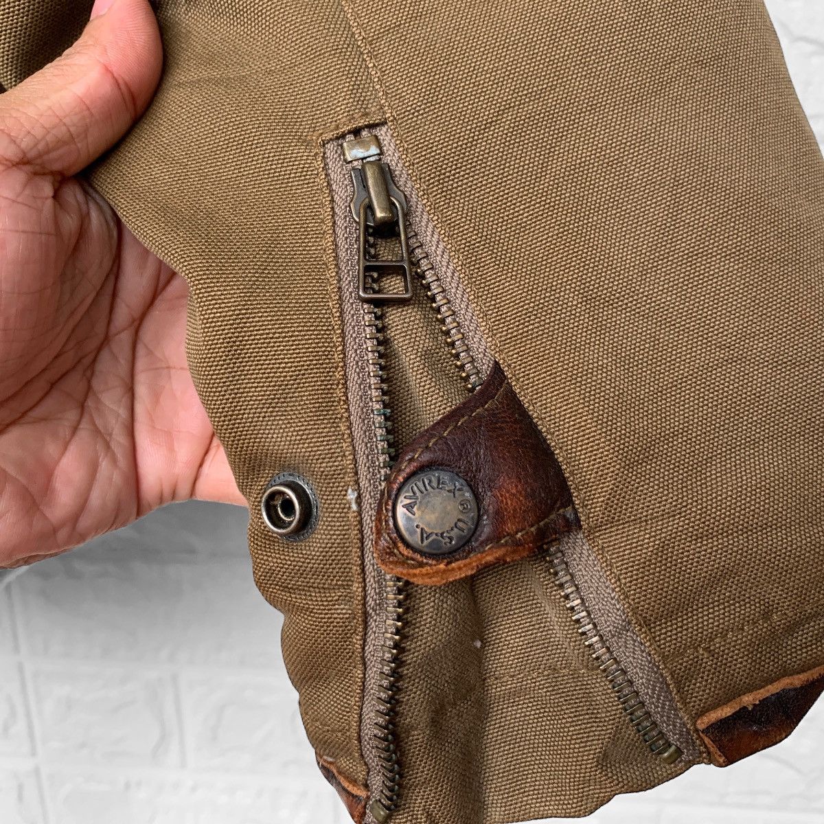 Avirex Vintage Avirex B 3 Sherpa X Canvas Sheepskin Flight Jacket Size US L / EU 52-54 / 3 - 13 Thumbnail