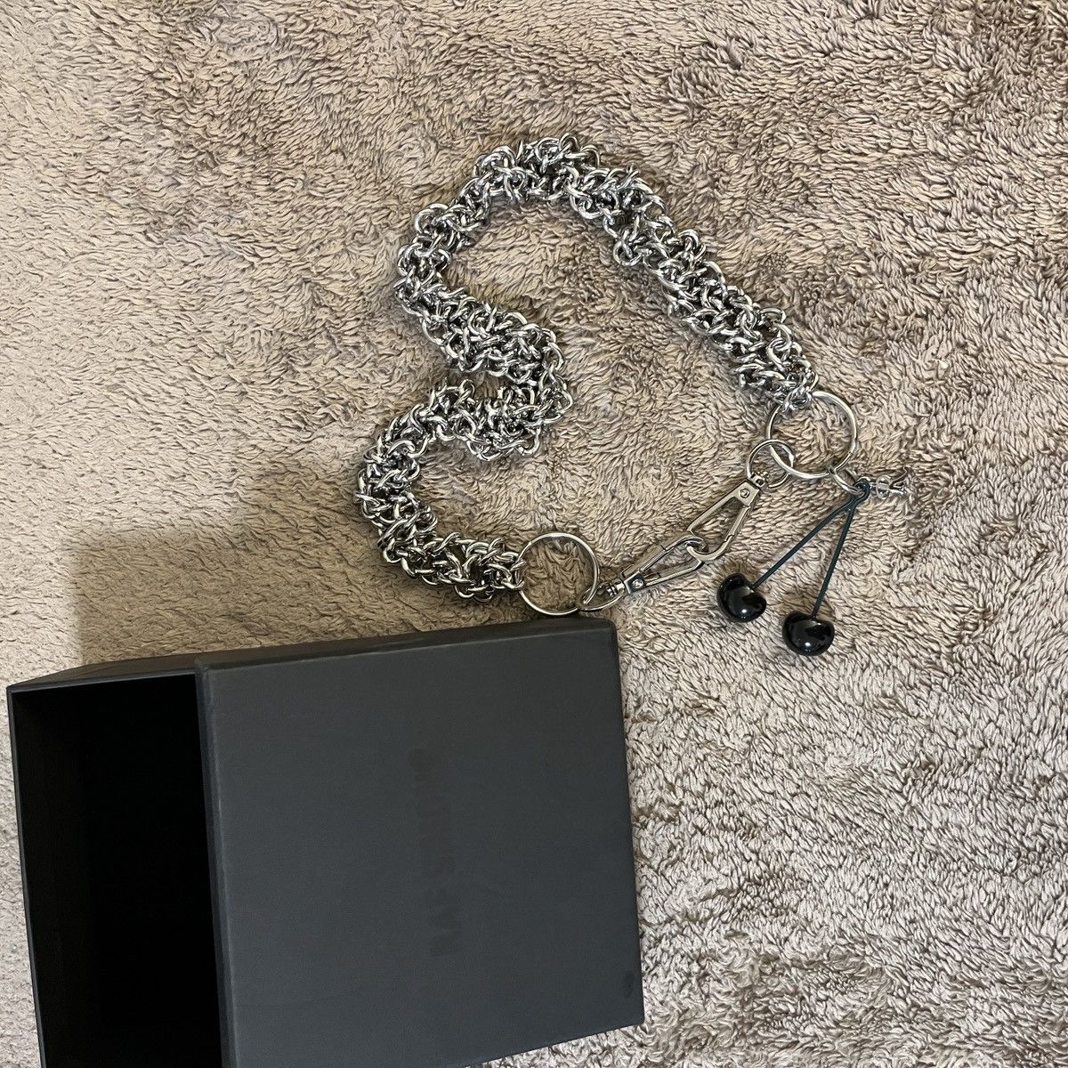 Raf Simons Raf Simons Twisted Black Cherry Wallet Chain | Grailed