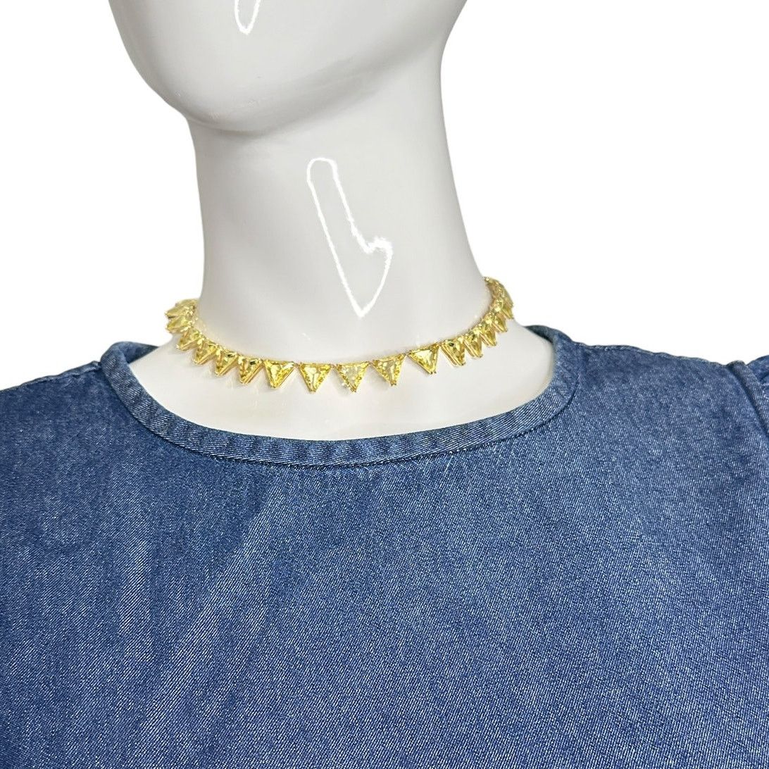 Swarovski Swarovski Ortyx necklace Triangle cut, Yellow, Size ONE SIZE - 8 Thumbnail