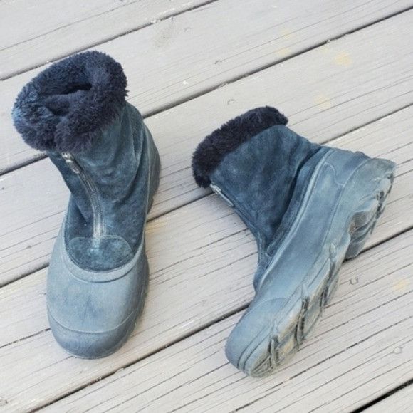SOREL Sorel Snow Angel Black Suede Leather Faux Fur Zip Snow Winte Size US 9.5 / IT 39.5 - 1 Thumbnail