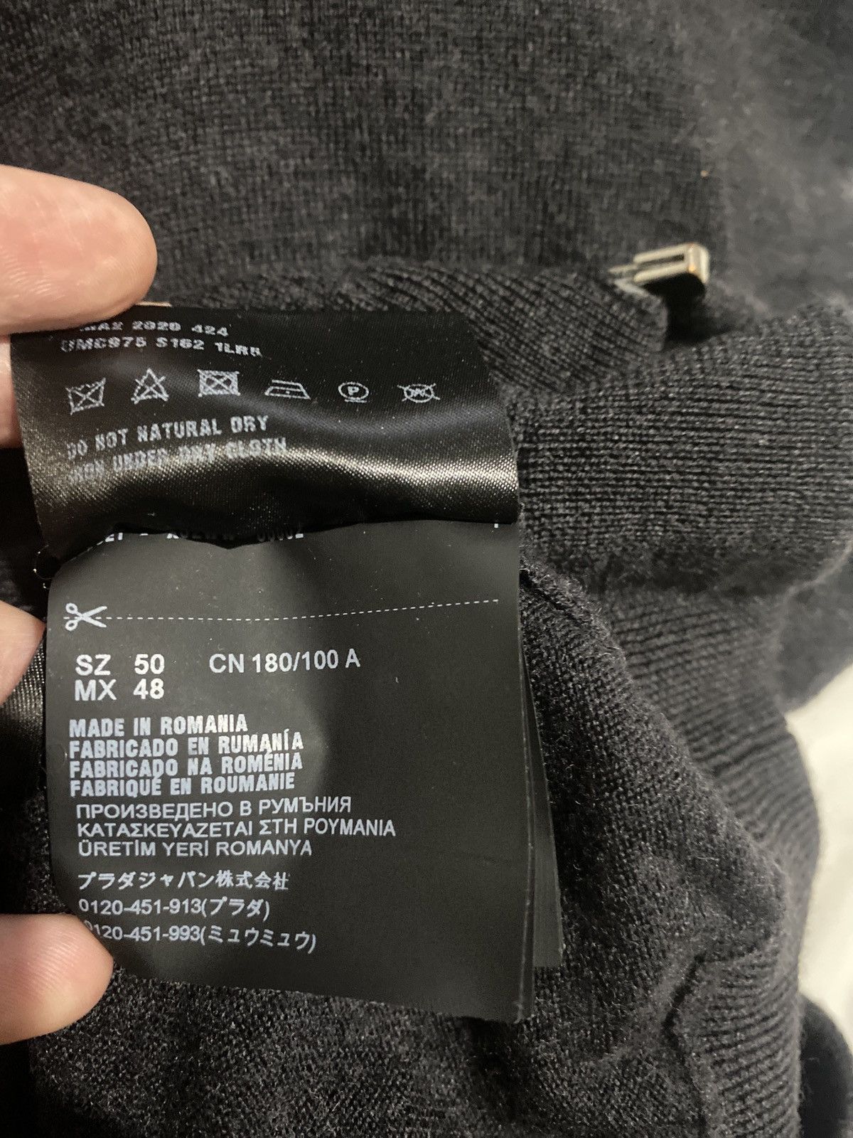 Prada Wool Zip Up