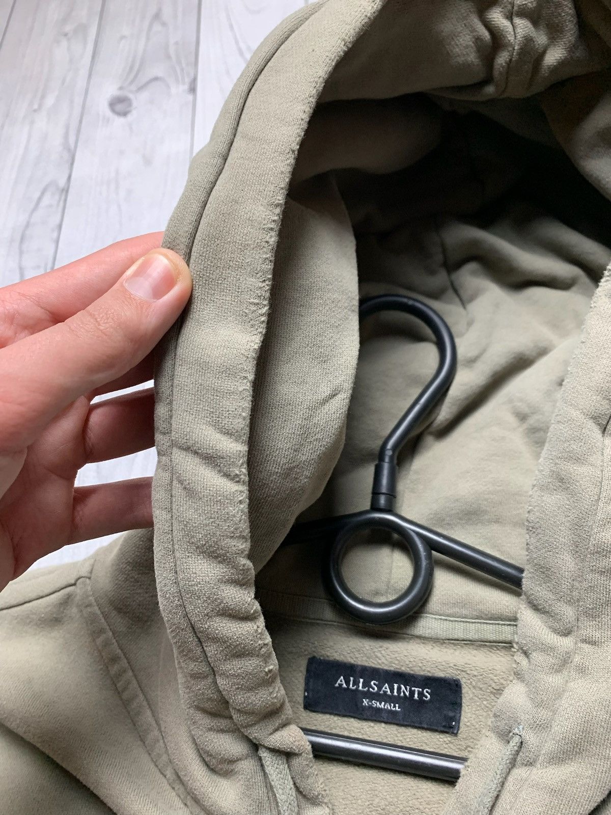 Allsaints × Vintage Vintage Allsaints logo zip hoodie size Xs distressed Size US XS / EU 42 / 0 - 10 Thumbnail