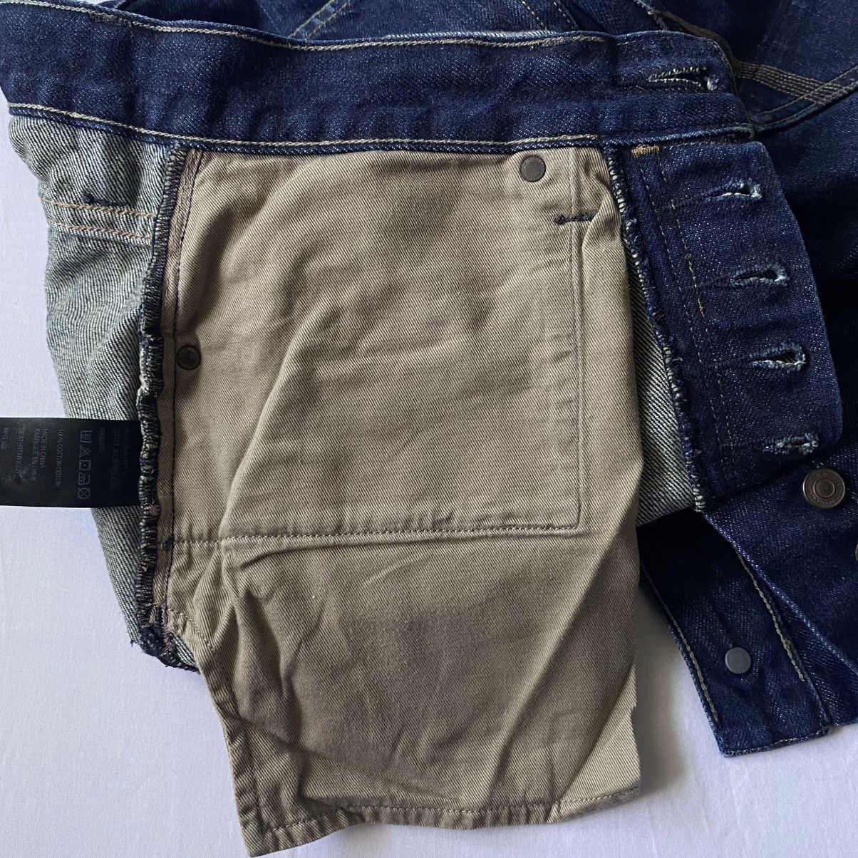Allsaints Allsaints Deathstar Iggy Selvedge Distressed Denim Shorts Size US 32 / EU 48 - 19 Thumbnail