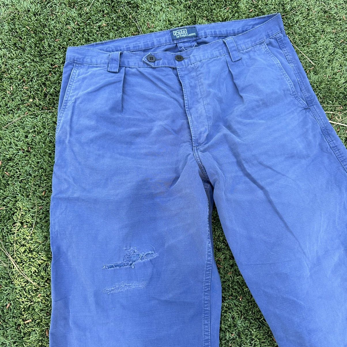 Polo Ralph Lauren Polo Ralph Lauren French Blue Work Pants Blue Label Size US 36 / EU 52 - 2 Thumbnail