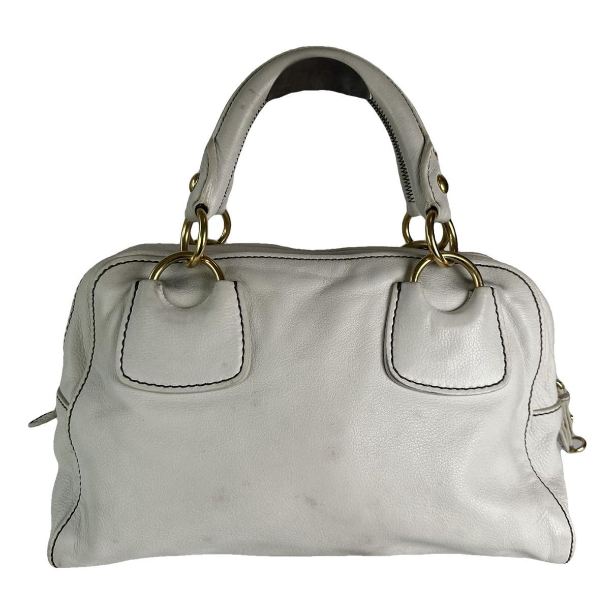 Miu Miu White Leather Handbag Size ONE SIZE - 1 Thumbnail