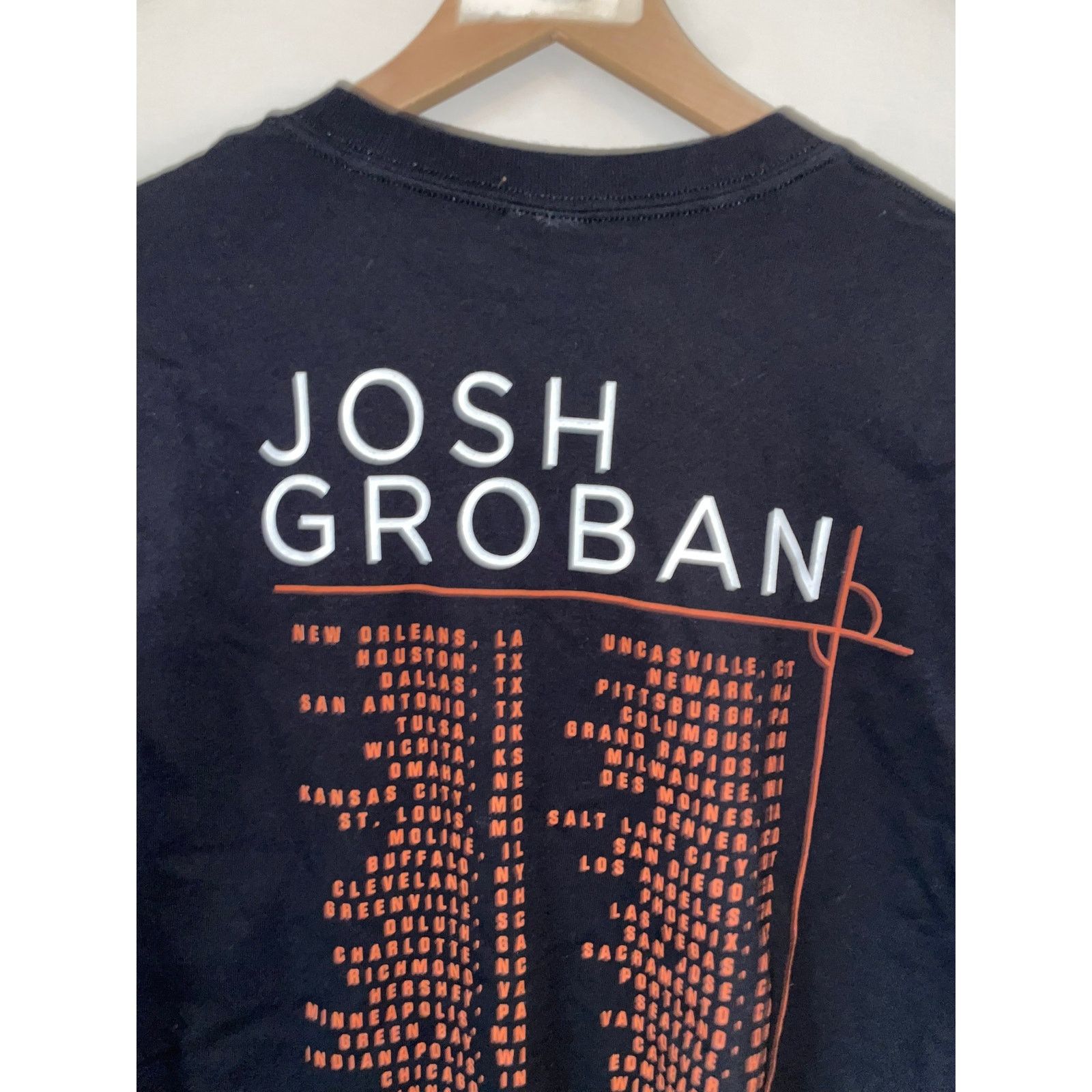Anvil Josh Groban Shirt Straight To You Tour Concert Black 2011 Xl Size US XL / EU 56 / 4 - 7 Thumbnail