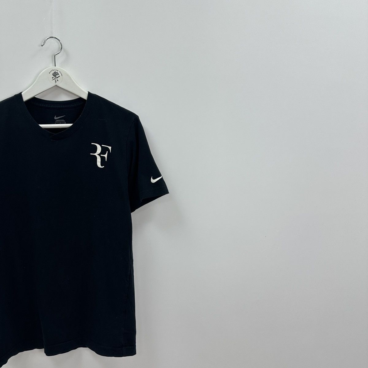 Vintage Vintage 00s Roger Federer Nike Autograph tee Tennis black Size US M / EU 48-50 / 2 - 2 Thumbnail