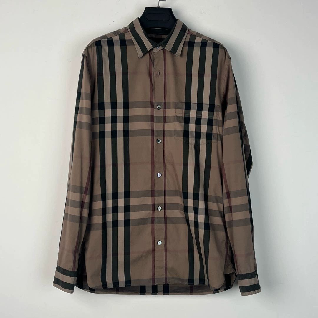 Burberry Classic Plaid Long Sleeve Shirt - dmc