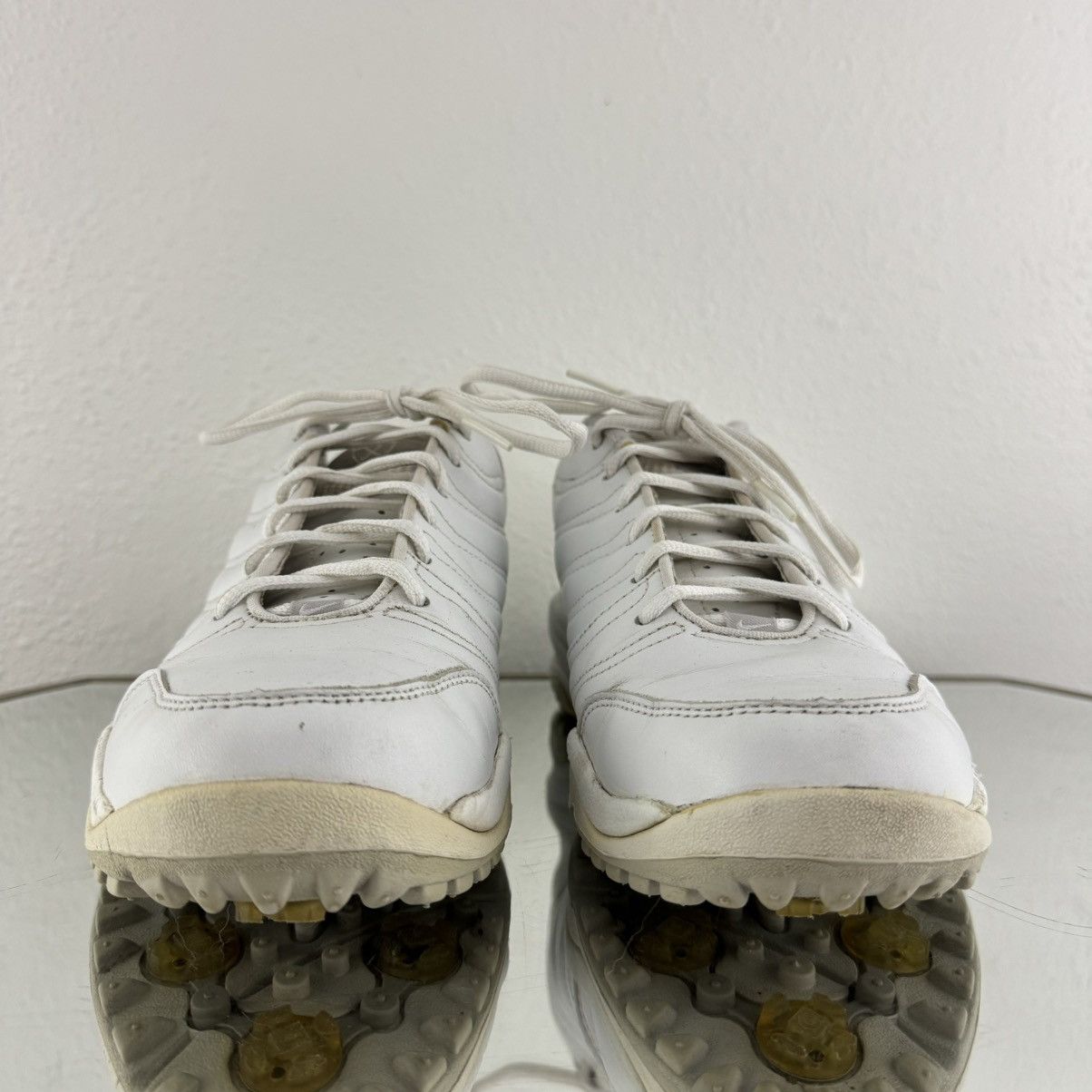 Nike NIKE Vintage White Leather Course Air Access Golf Sneakers Size US 10 / IT 40 - 6 Thumbnail