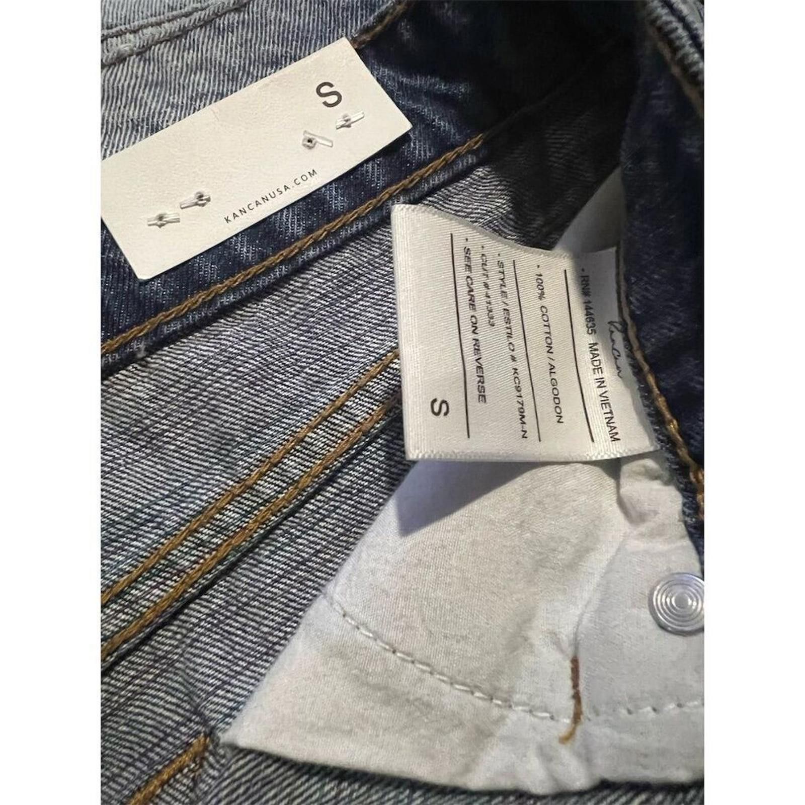 Kancan USA Kancan Women's Denim Cut-Off Shorts Blue Size L rainbow Size 36" / US 14 / IT 50 - 9 Thumbnail