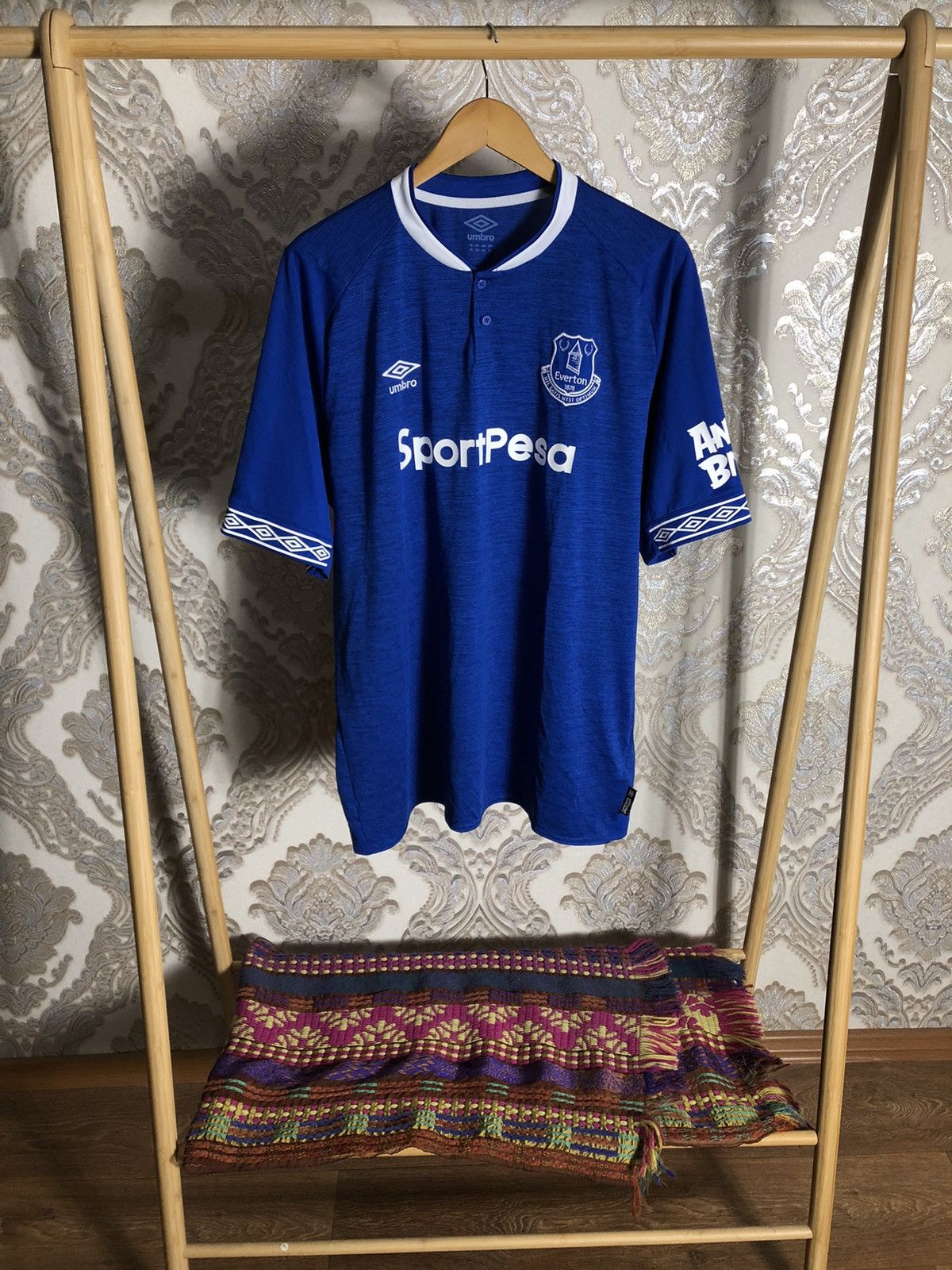 Umbro VINTAGE UMBRO FC EVERTON ENGLAND SOCCER JERSEY RETRO Y2K 90s Size US XXL / EU 58 / 5 - 1 Thumbnail