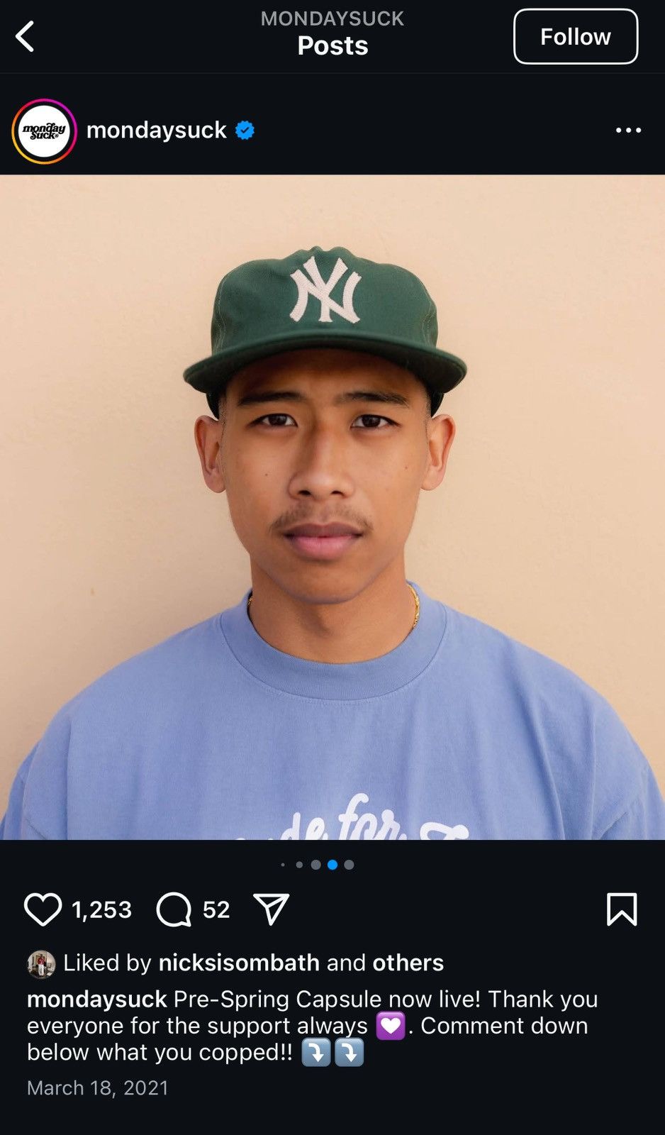 Mondaysuck MondaySuck City Series NY hat | Grailed