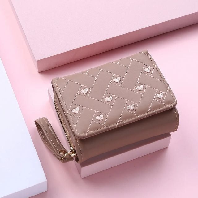 Other Women's Short Embroidered Love Zero Wallet Size ONE SIZE - 9 Thumbnail