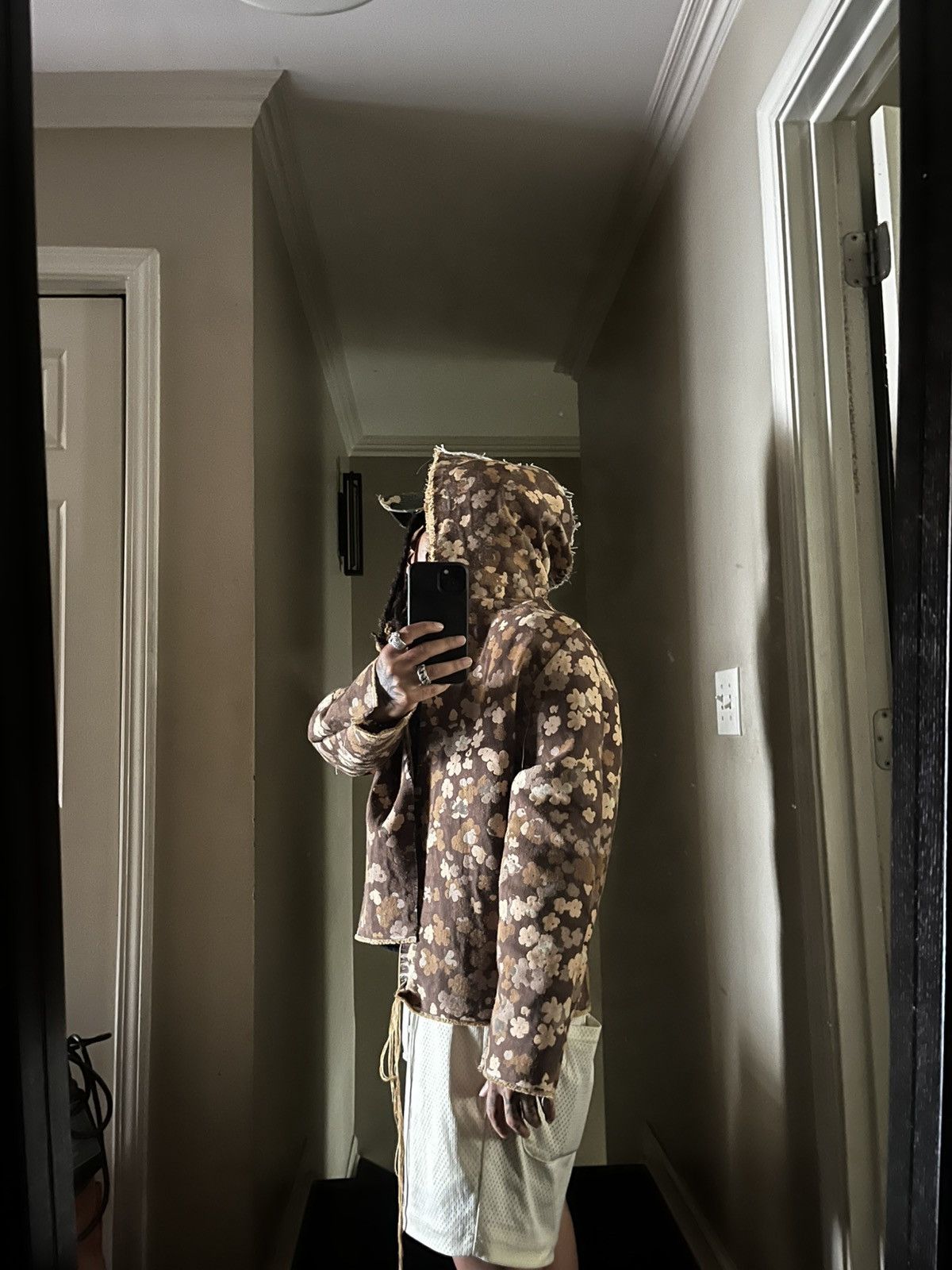 Handmade × Other 1 of 1 Made in Pain Cut & Sewn Distressed Earth Tone Jacket Size US L / EU 52-54 / 3 - 5 Thumbnail