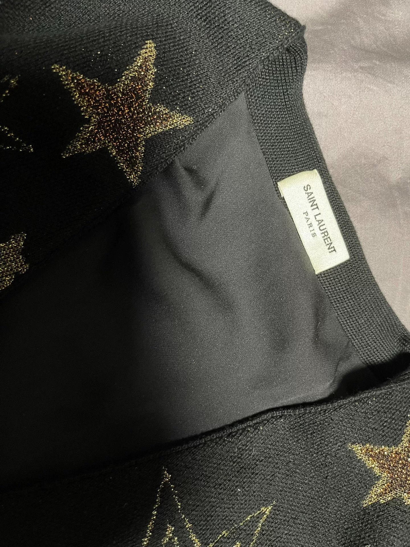 Saint Laurent Paris saint laurent star-patterned cardigan sweater. Size XS / US 0-2 / IT 36-38 - 3 Thumbnail