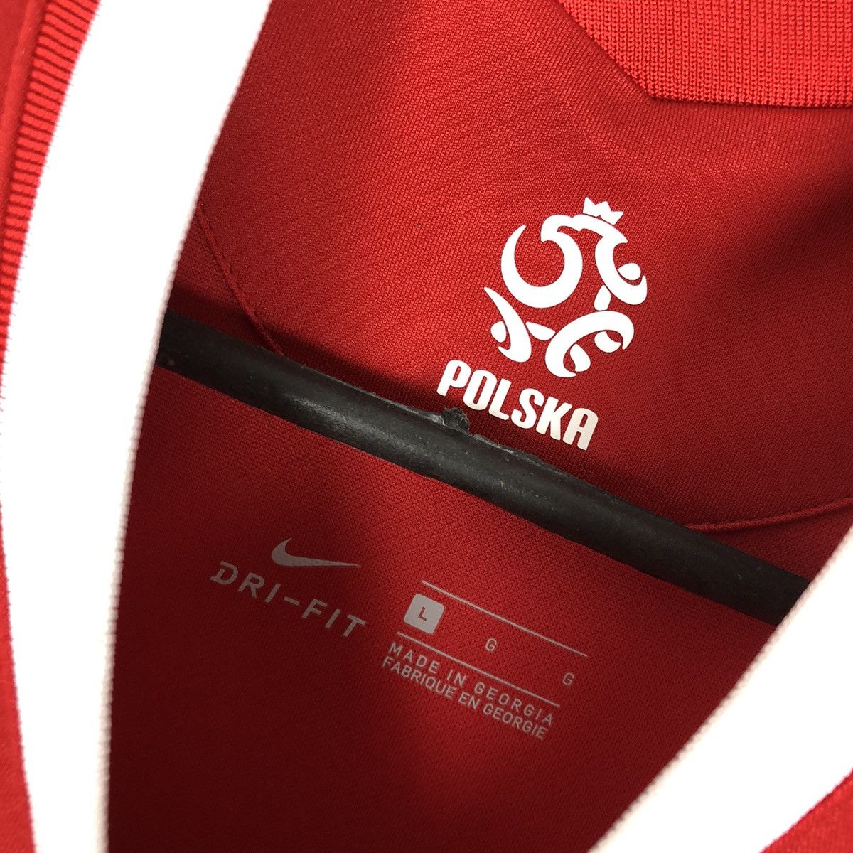 Nike Poland national team 2020 2022 away soccer jersey Size US L / EU 52-54 / 3 - 6 Thumbnail