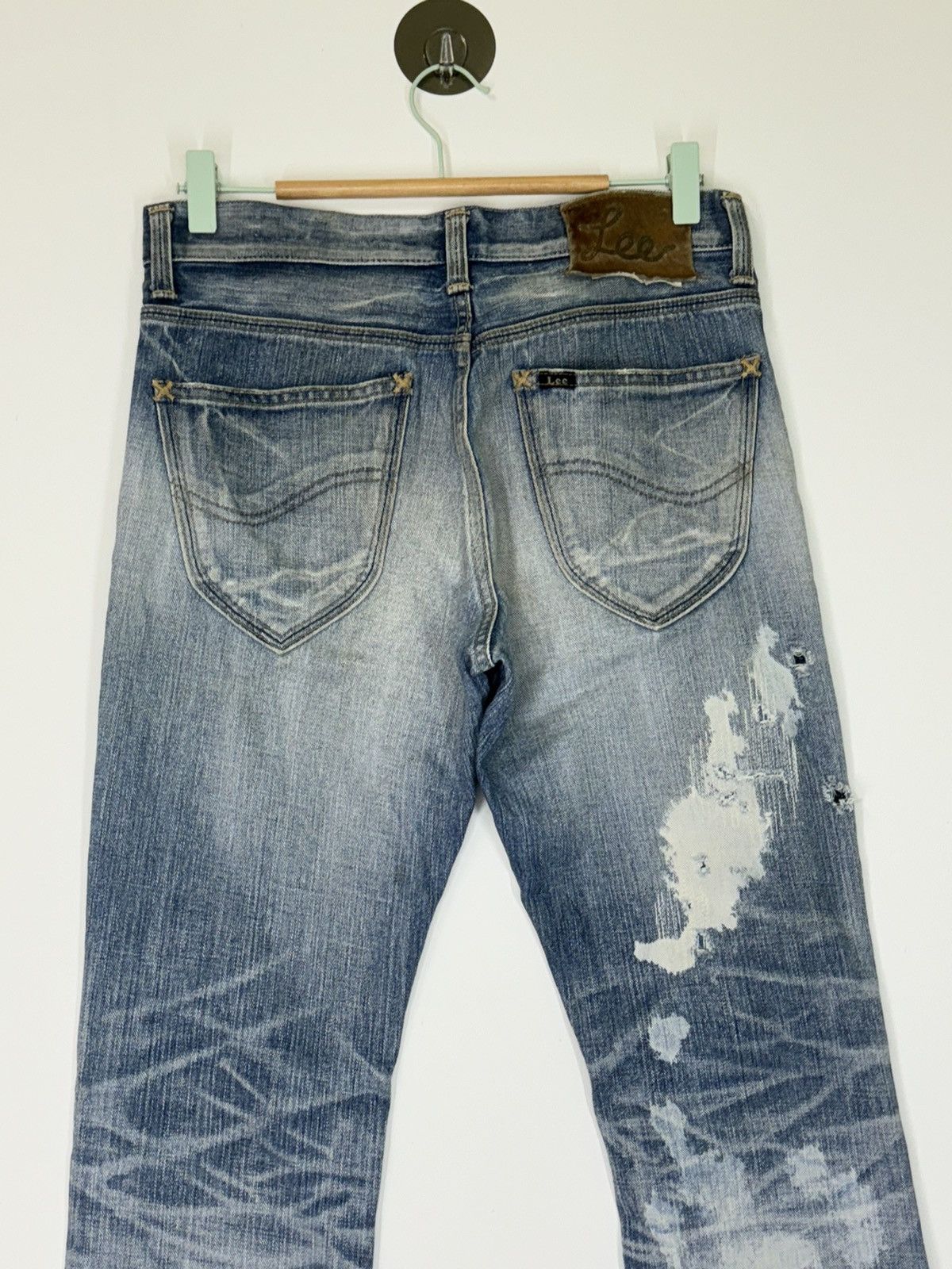 If Six Was Nine × Lee × Vintage Flare Lee Raider Muddy Acid Wash Boot Cut Style Denim Size US 29 - 12 Thumbnail