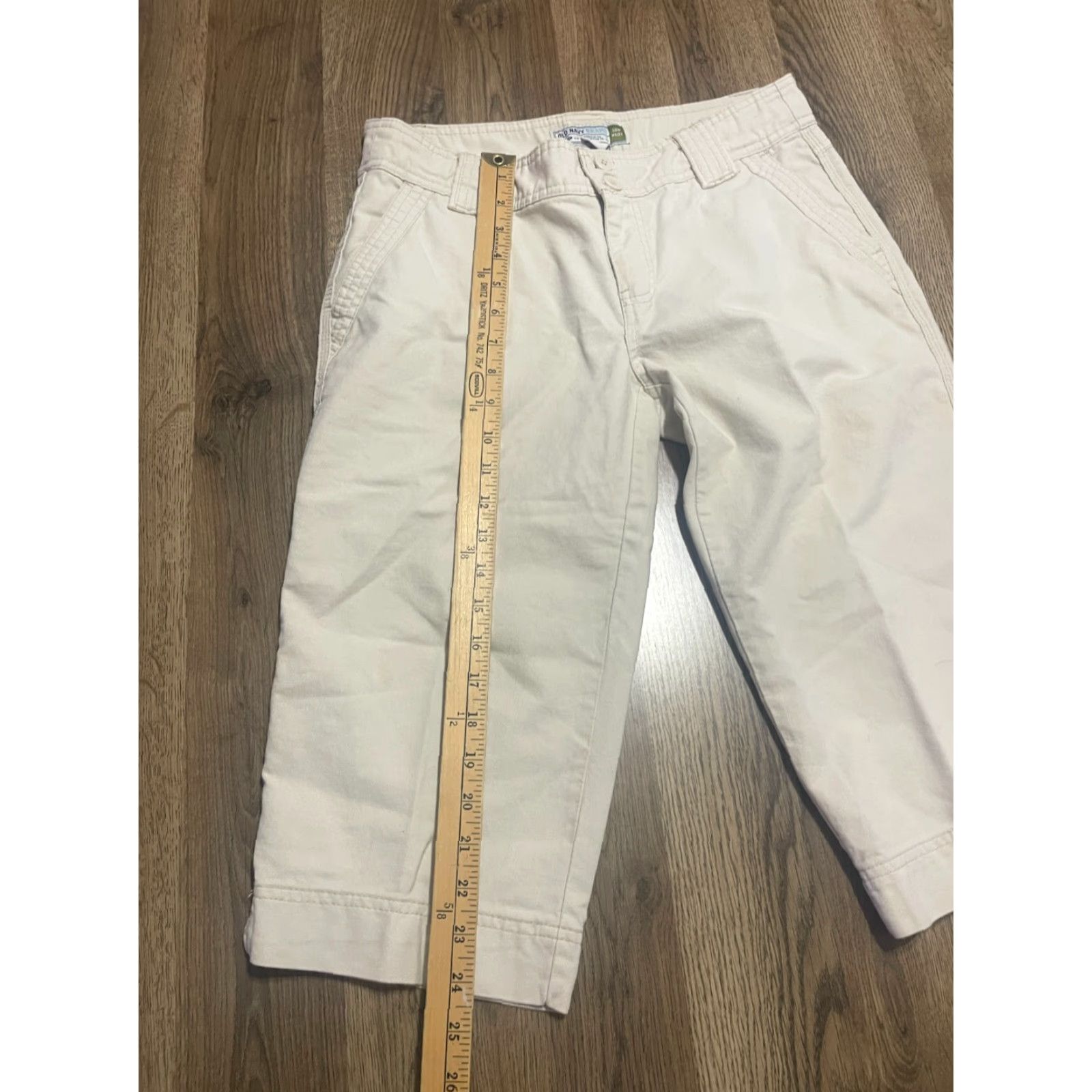 Old Navy Old Navy Pants Women's 8 White Capris Low Waist Pockets Casual Size 30" / US 8 / IT 44 - 6 Thumbnail