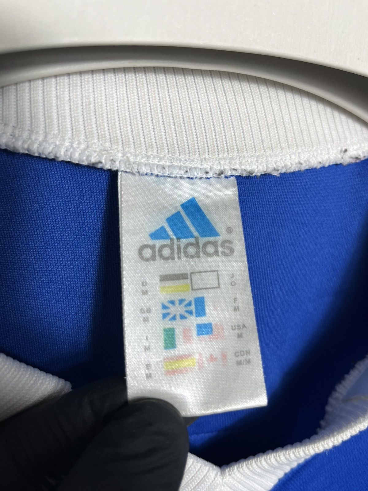 Adidas France 1998 World Cup Final Shirt FIFA REPLICA retro Zidane Size US M / EU 48-50 / 2 - 4 Thumbnail