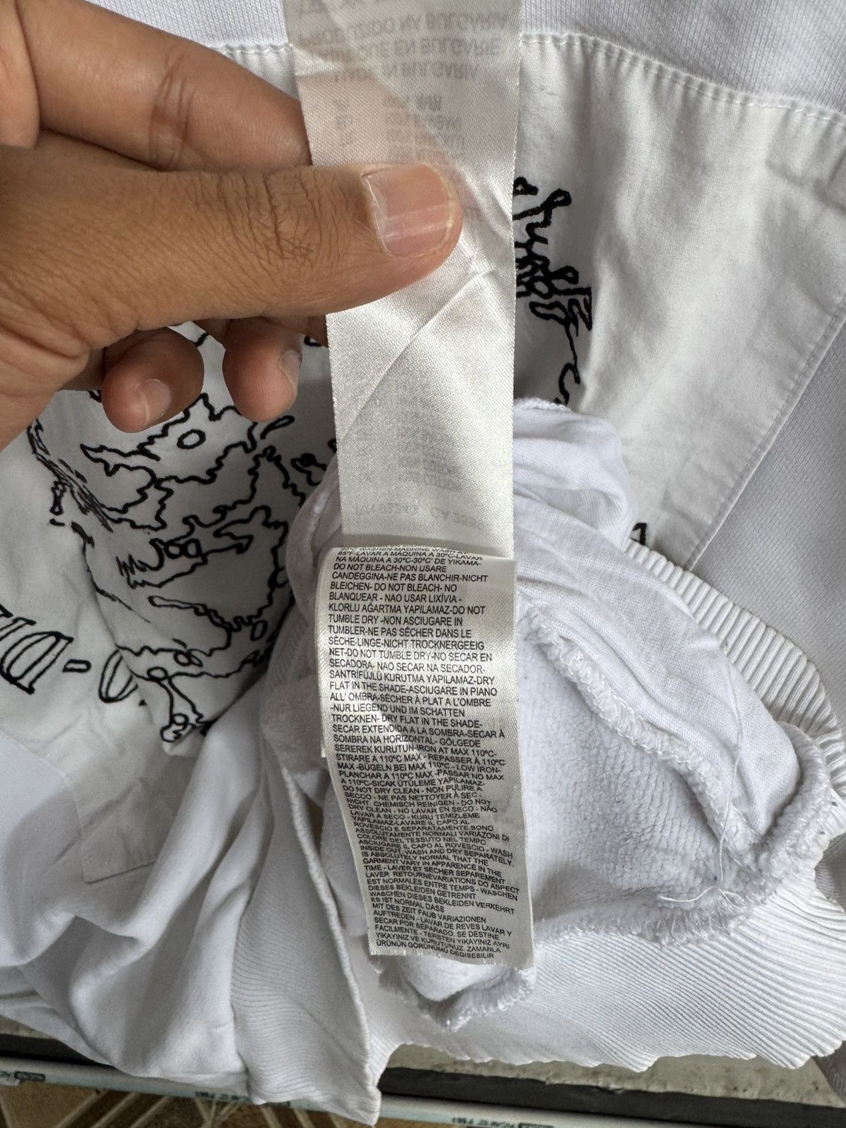 Diesel DIESEL ONLY THE BRAVE WHITE HOODIE Size US M / EU 48-50 / 2 - 8 Thumbnail