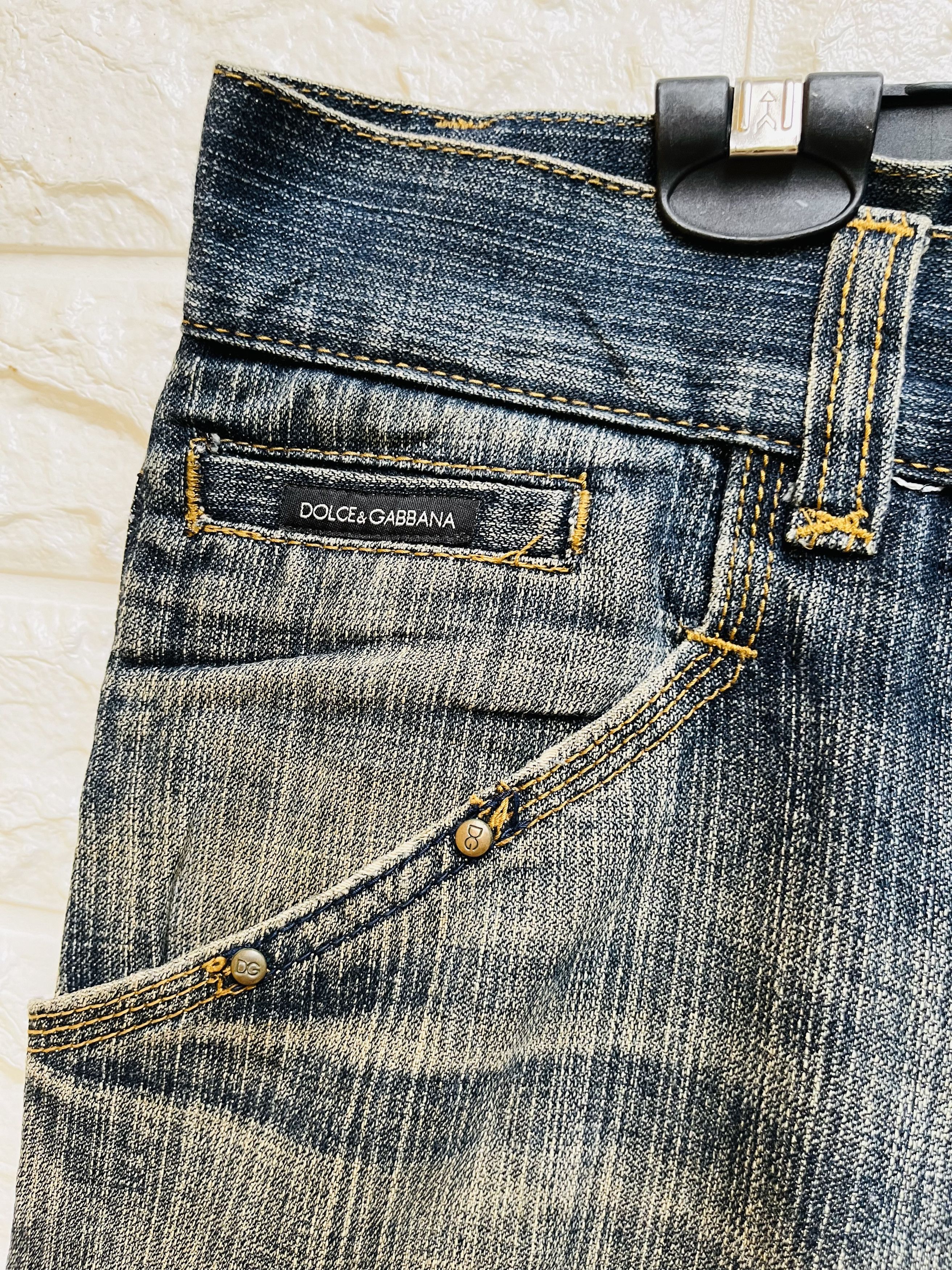 Dolce & Gabbana Vintage Dolce & Gabbana Distressed Designer Fashion Style Size US 33 - 8 Thumbnail