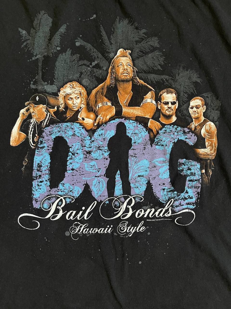 Bounty Hunter × WWE Vintage Dog The Bounty Hunter Faded Tee Size US XL / EU 56 / 4 - 4 Thumbnail