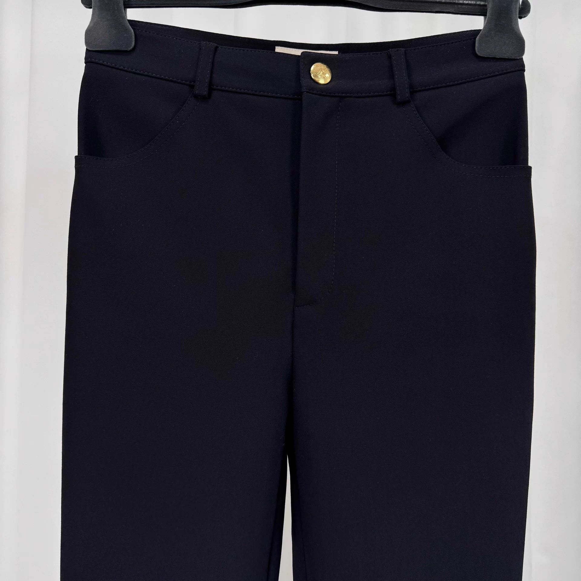 Celine Celine Gold Buckle Wool Casual Pants 38 99 New Size 27" / US 4 / IT 40 - 3 Thumbnail