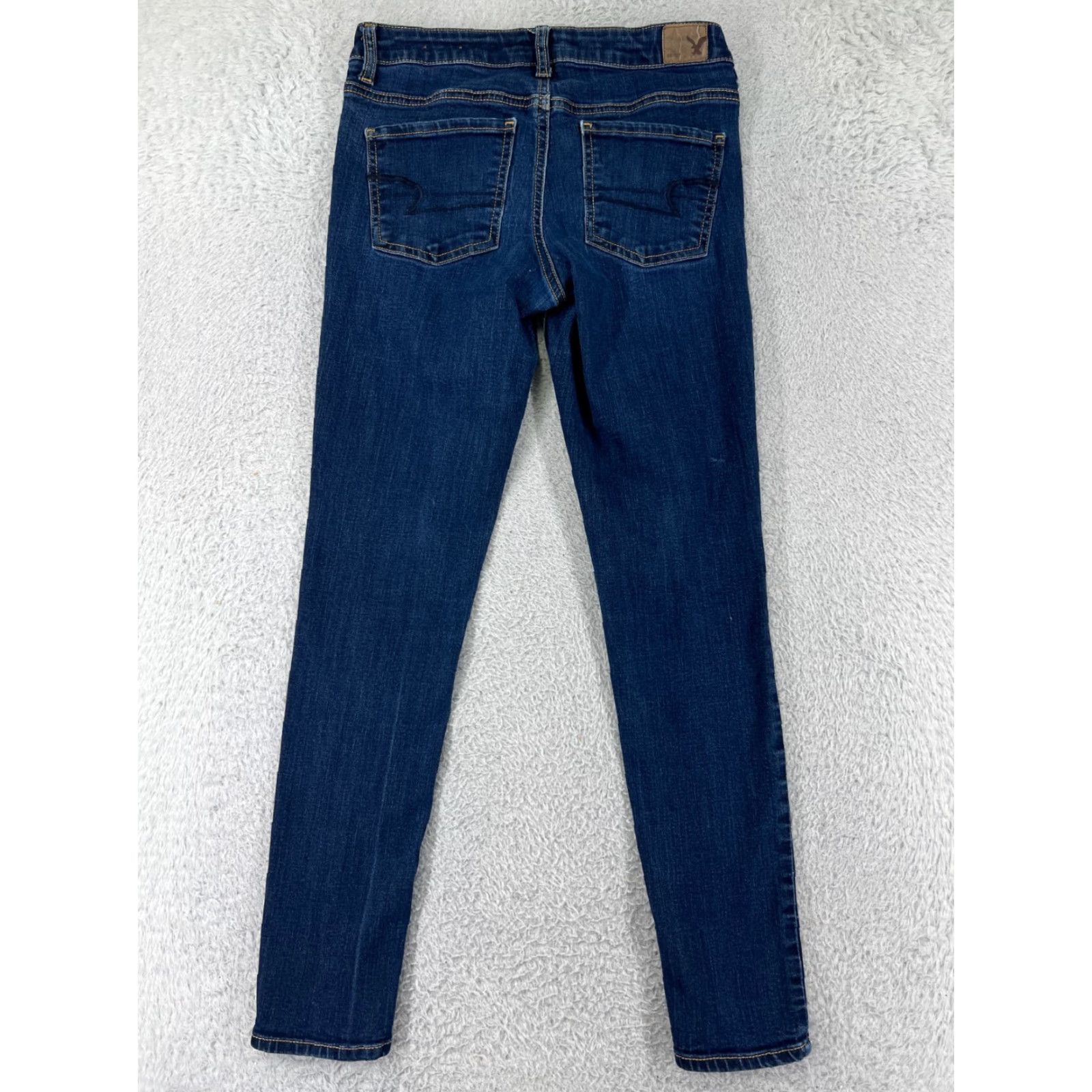 American Eagle Outfitters American Eagle Pants Womens 6 Blue Skinny Tapered Jegging Stretch Cotton Size 36" / US 14 / IT 50 - 2 Thumbnail
