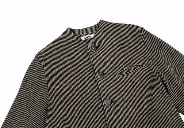 Issey Miyake issey miyake Wool blend striped coat Size US M / EU 48-50 / 2 - 2 Thumbnail