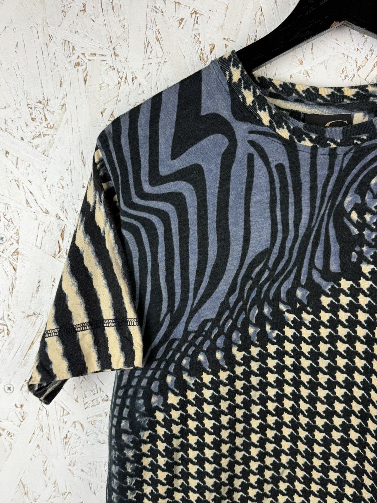 Just Cavalli Just Cavalli SS2001 Multi Patterned Psycho T-Shirt Size M Size US M / EU 48-50 / 2 - 2 Thumbnail
