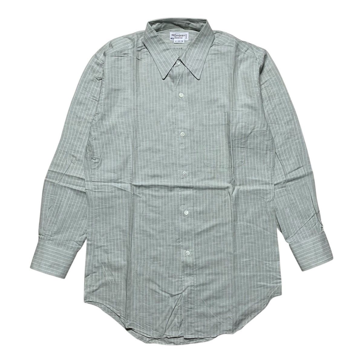 Yves Saint Laurent Vintage 90s Yves Saint Laurent Stripe Shirt Button Up Size US L / EU 52-54 / 3 - 1 Thumbnail