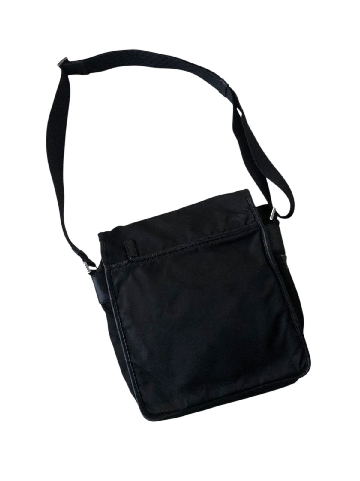Prada 💯Authentic PRADA Tessuto Nylon Messenger Crossbody Bag Black Size ONE SIZE - 2 Thumbnail