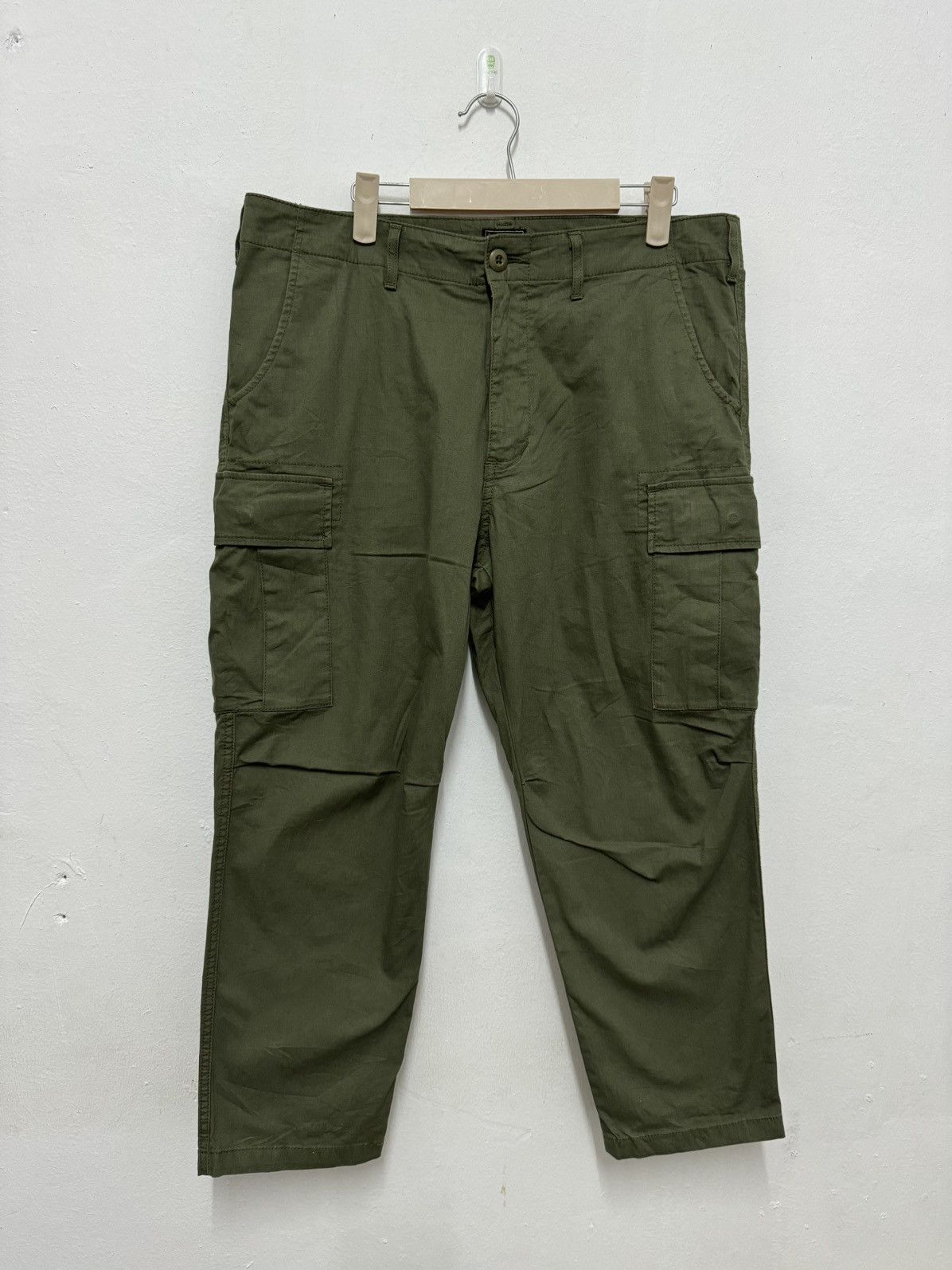 Image of Edwin Fieldman Cargo Pants Army Vintage Issue in Army Green, Men's (Size 34)