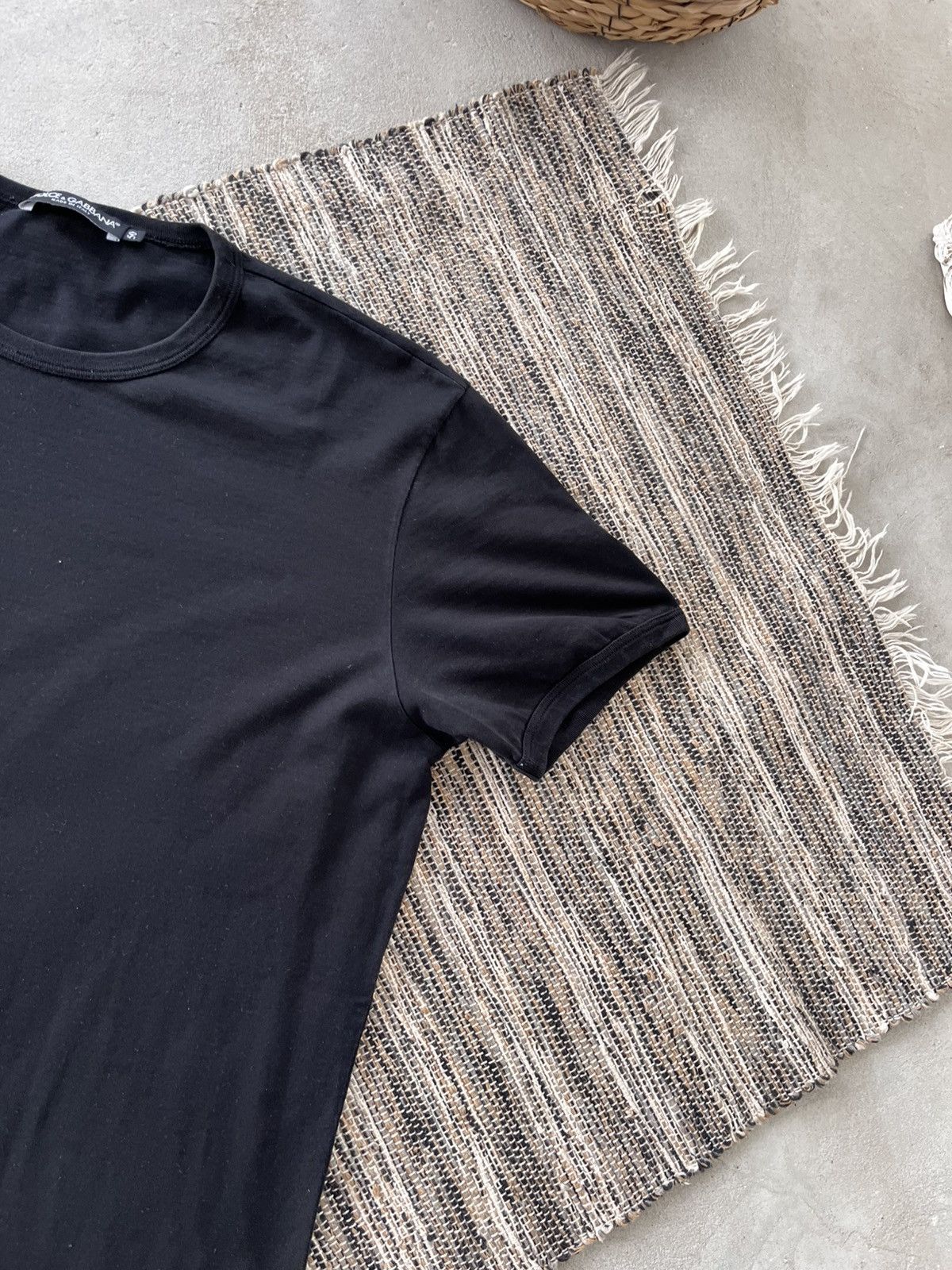 Dolce & Gabbana Vintage Dolce Gabbana Black TShirt Luxury Minimal Blank Tee Size US M / EU 48-50 / 2 - 4 Thumbnail