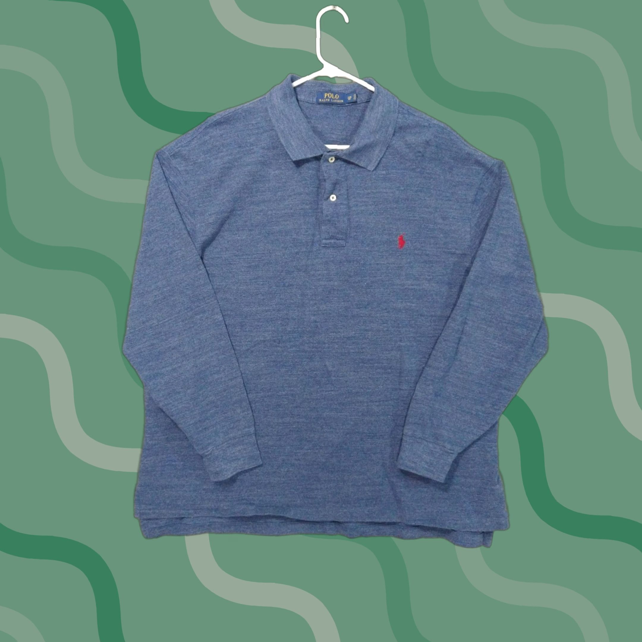 Polo Ralph Lauren Polo Ralph Lauren Shirt Mens 2XB Big Tall Blue Long Sleeve Polo Logo Cotton Shirt Big & Tall Mens Blue 2XBBasic? Size US XXL / EU 58 / 5 - 1 Thumbnail