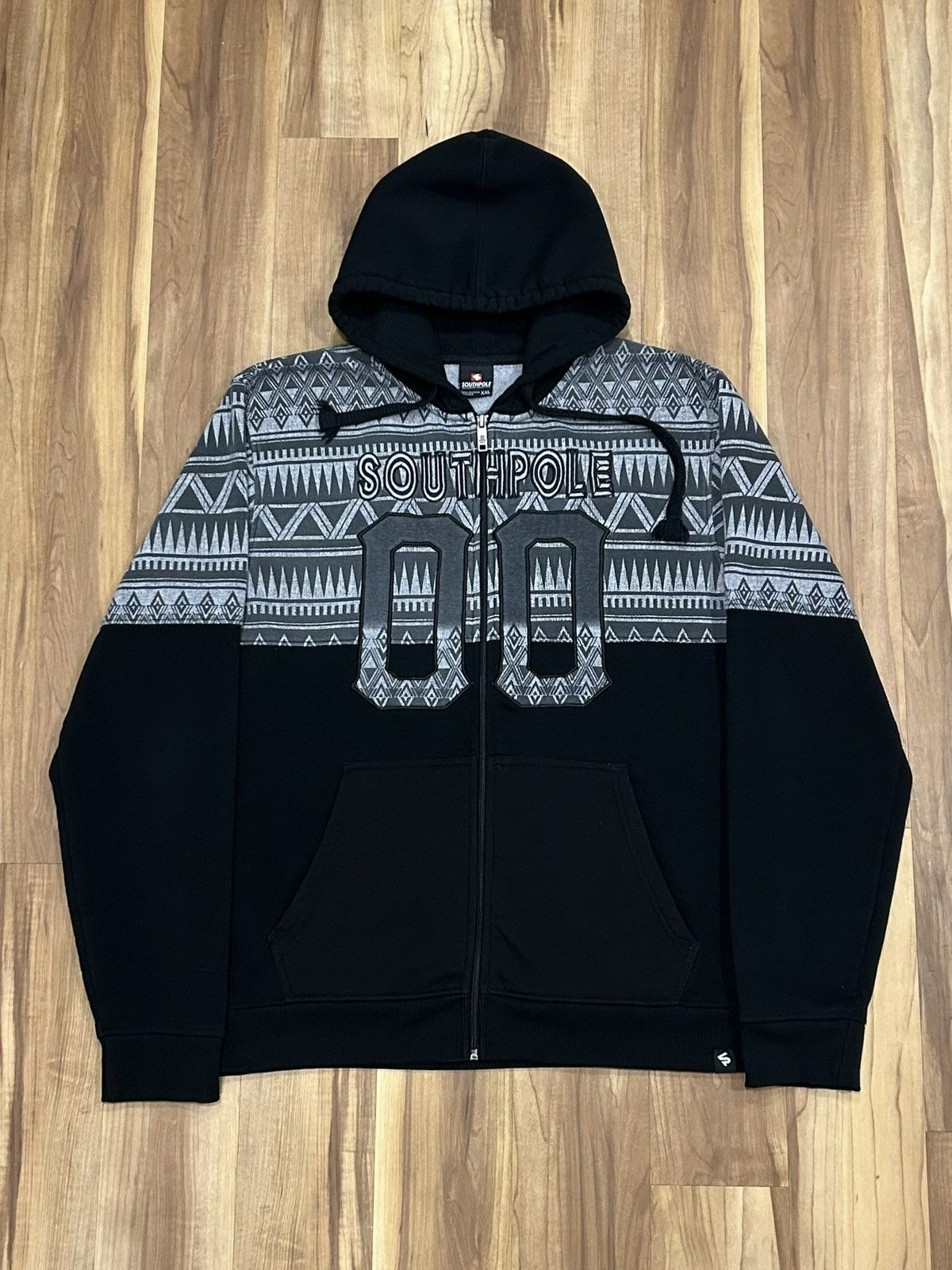 Southpole Y2K SouthPole Aztec ZipUp Hoodie Size US XXL / EU 58 / 5 - 1 Thumbnail