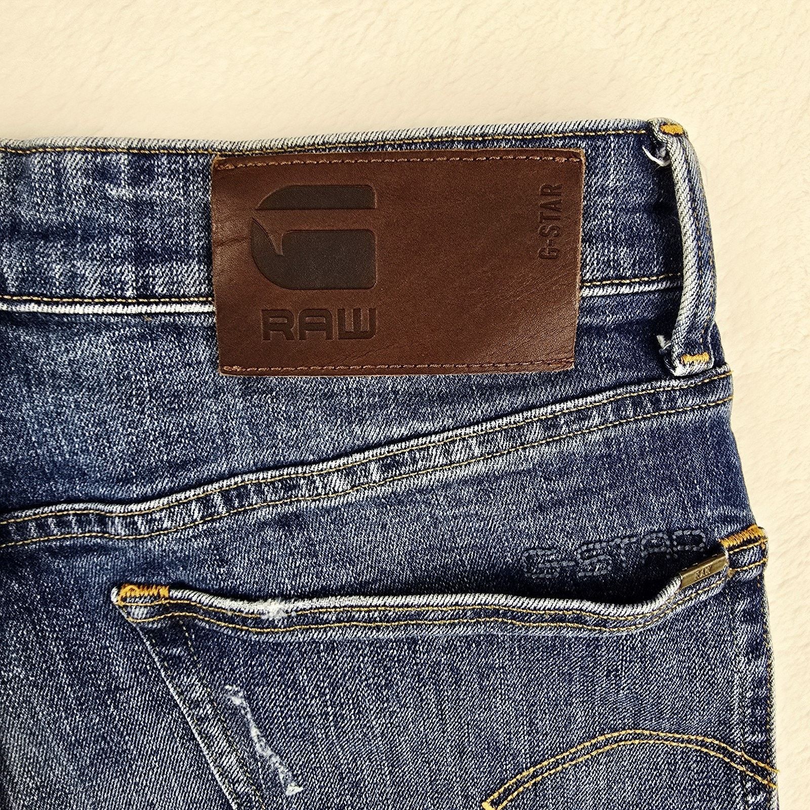 Other G Star Raw Jeans Mens 30x26 Blue Denim 3301 Straight Tapered Size US 30 / EU 46 - 10 Thumbnail