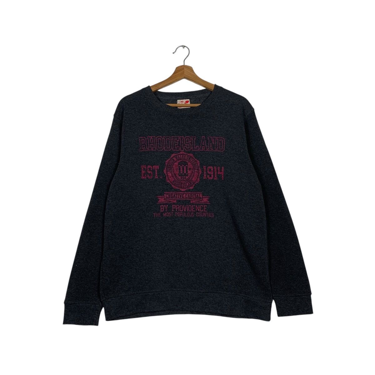 Japanese Brand Rhode Island Crewneck Sweatshirt Size US L / EU 52-54 / 3 - 1 Thumbnail