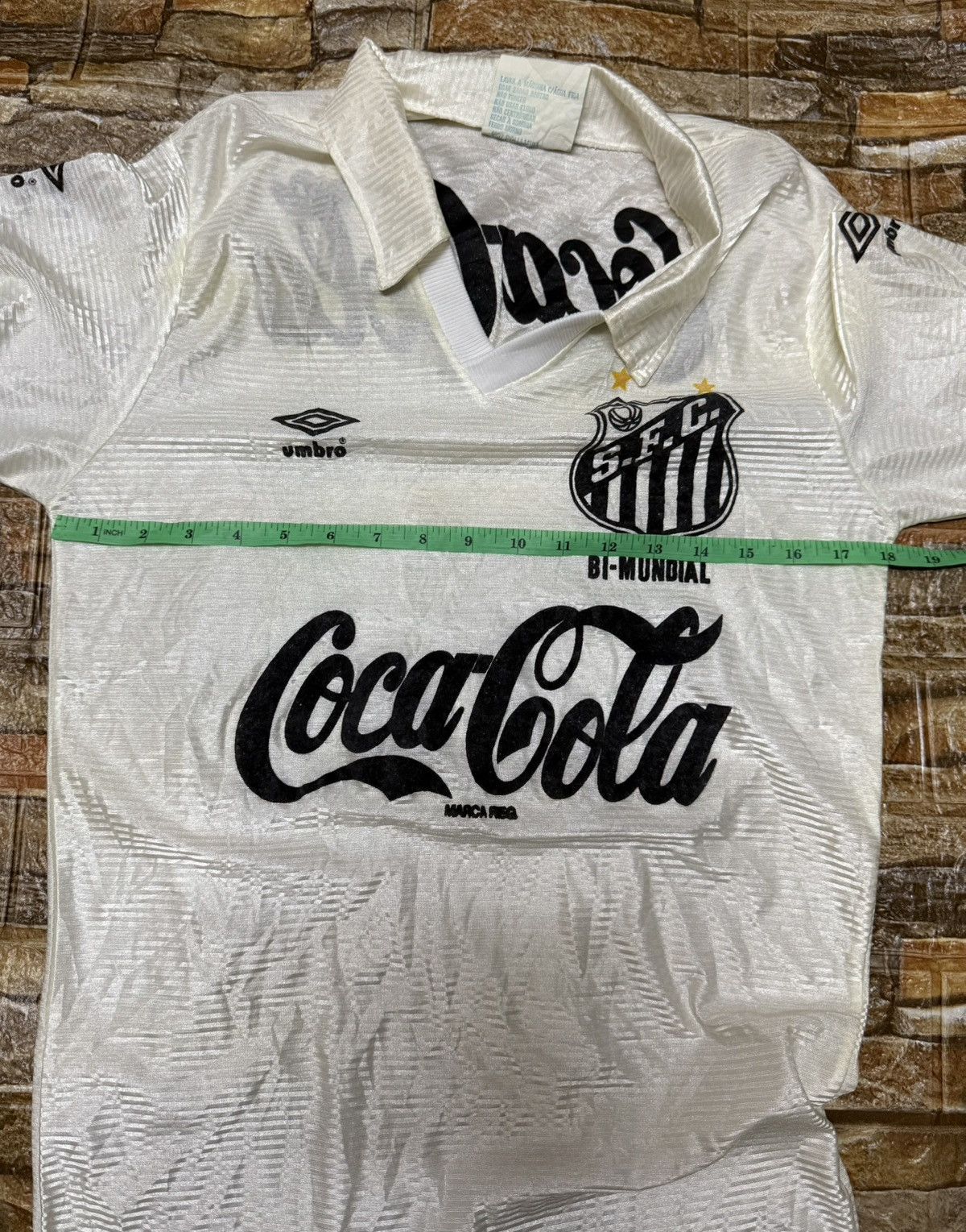 Coca Cola SANTOS HOME FOOTBAL SHIRT 91/92 Size US S / EU 44-46 / 1 - 11 Thumbnail