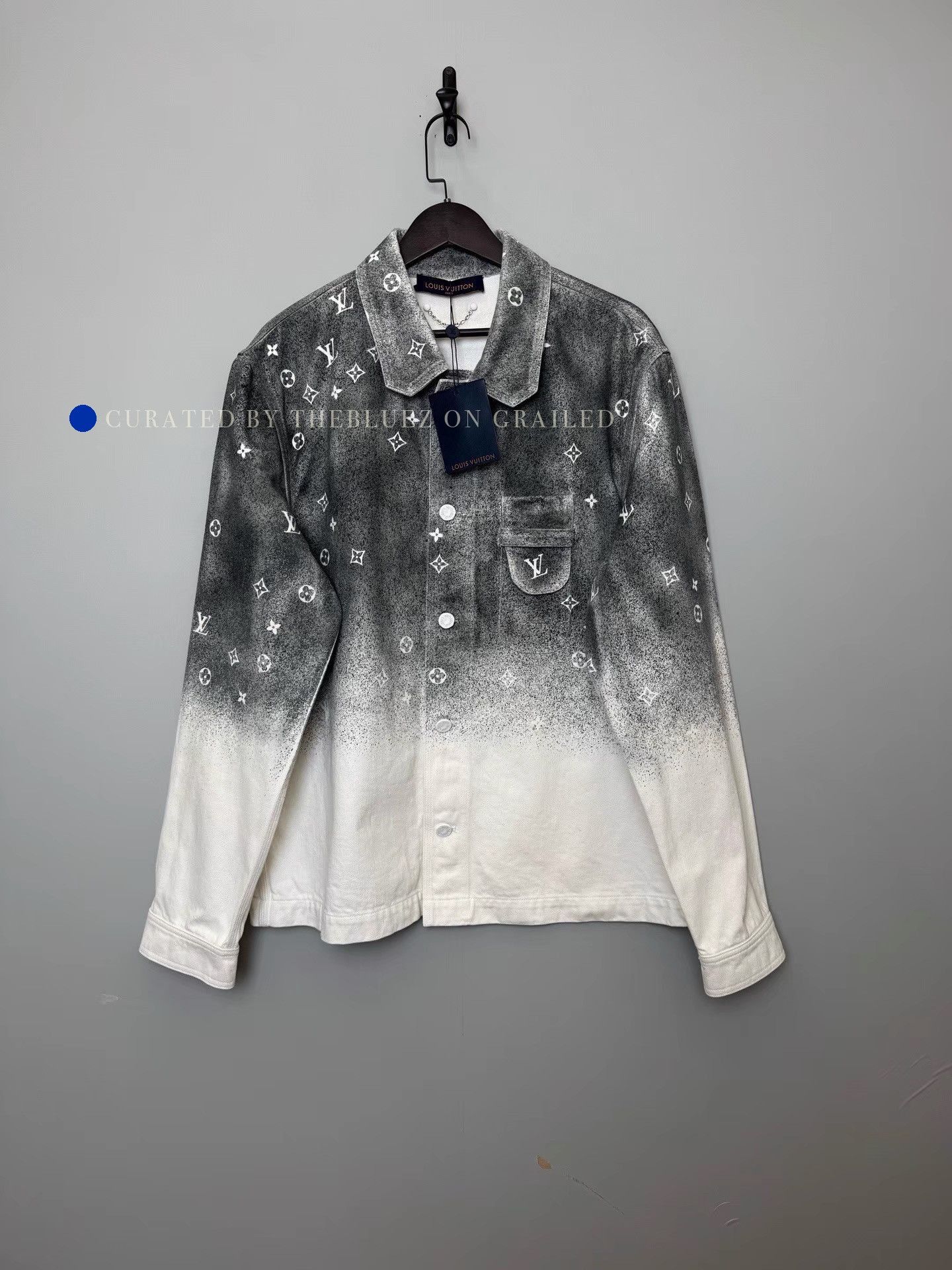 Louis Vuitton Starry Sky Gradient Logo Denim Jacket Size US XL / EU 56 / 4 - 1 Thumbnail