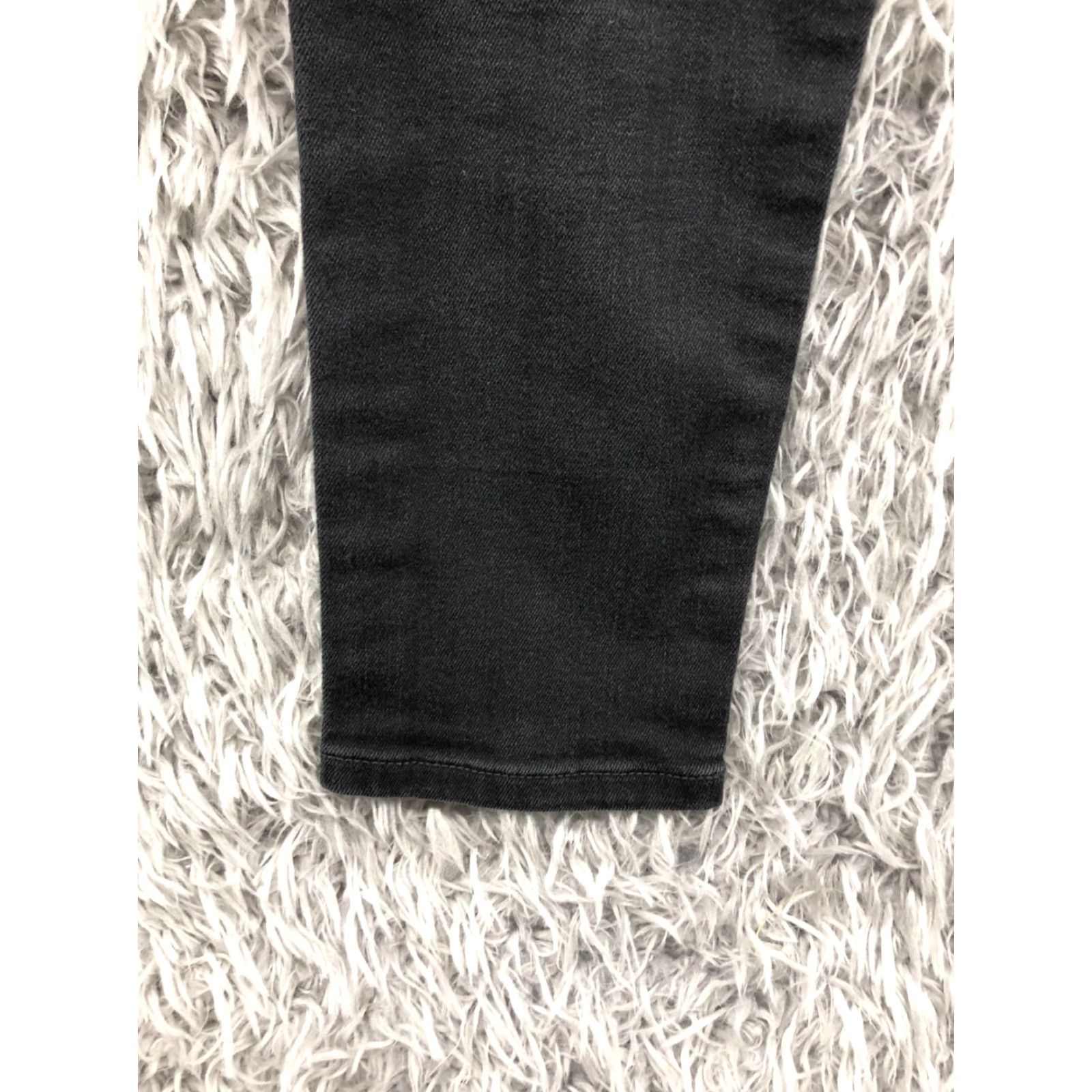 Banana Republic Banana Republic Jeans Skinny 28 Womens Dark Wash Black Denim 5-Pocket Regular Inseam 27in Rise Mid Button Zipper Belt Loops Cotton Stretch Comfort Size 28" / US 6 / IT 42 - 7 Thumbnail