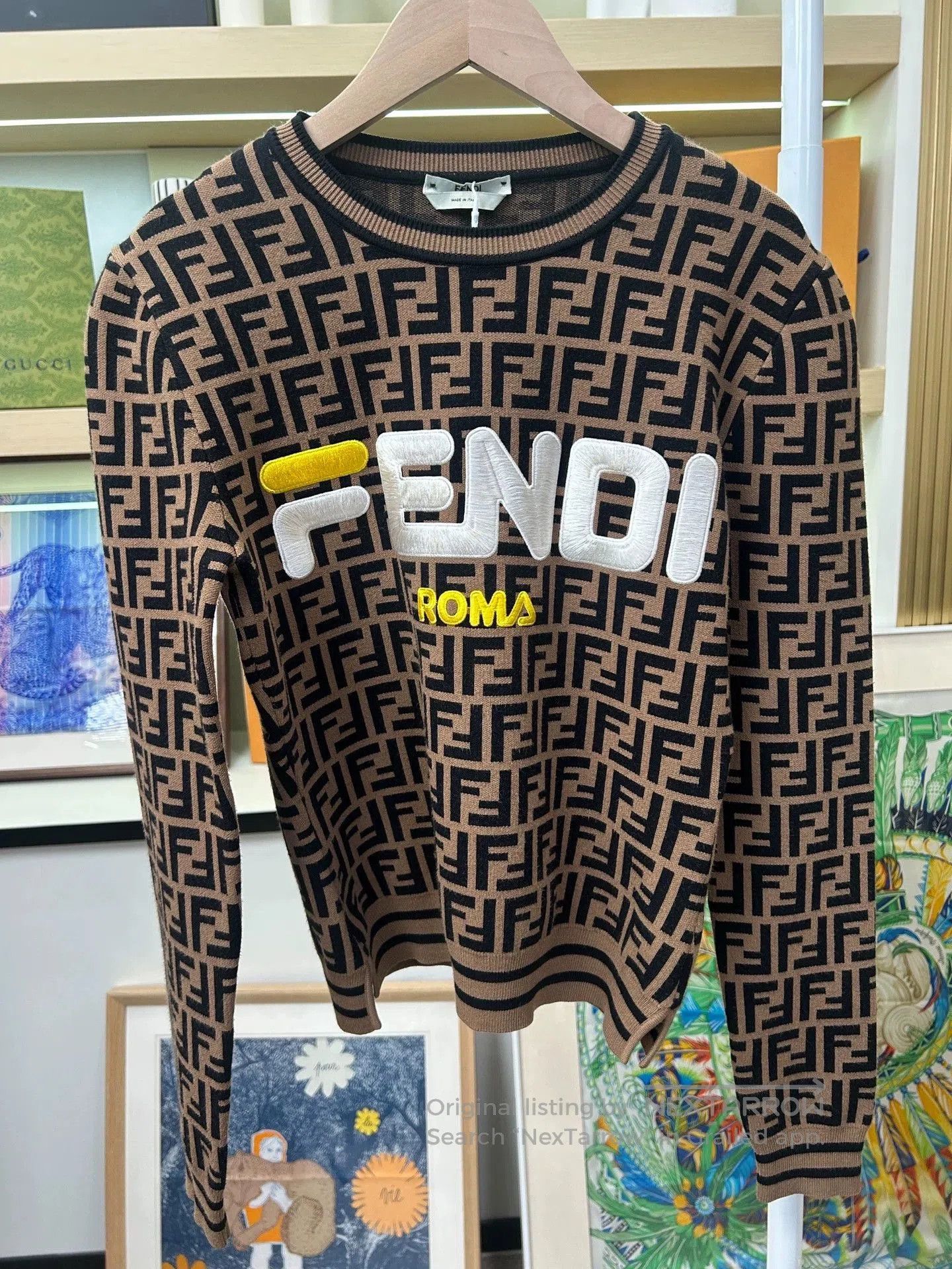 Fendi fendi logo knit sweater in excellent condition. Size US M / EU 48-50 / 2 - 1 Thumbnail