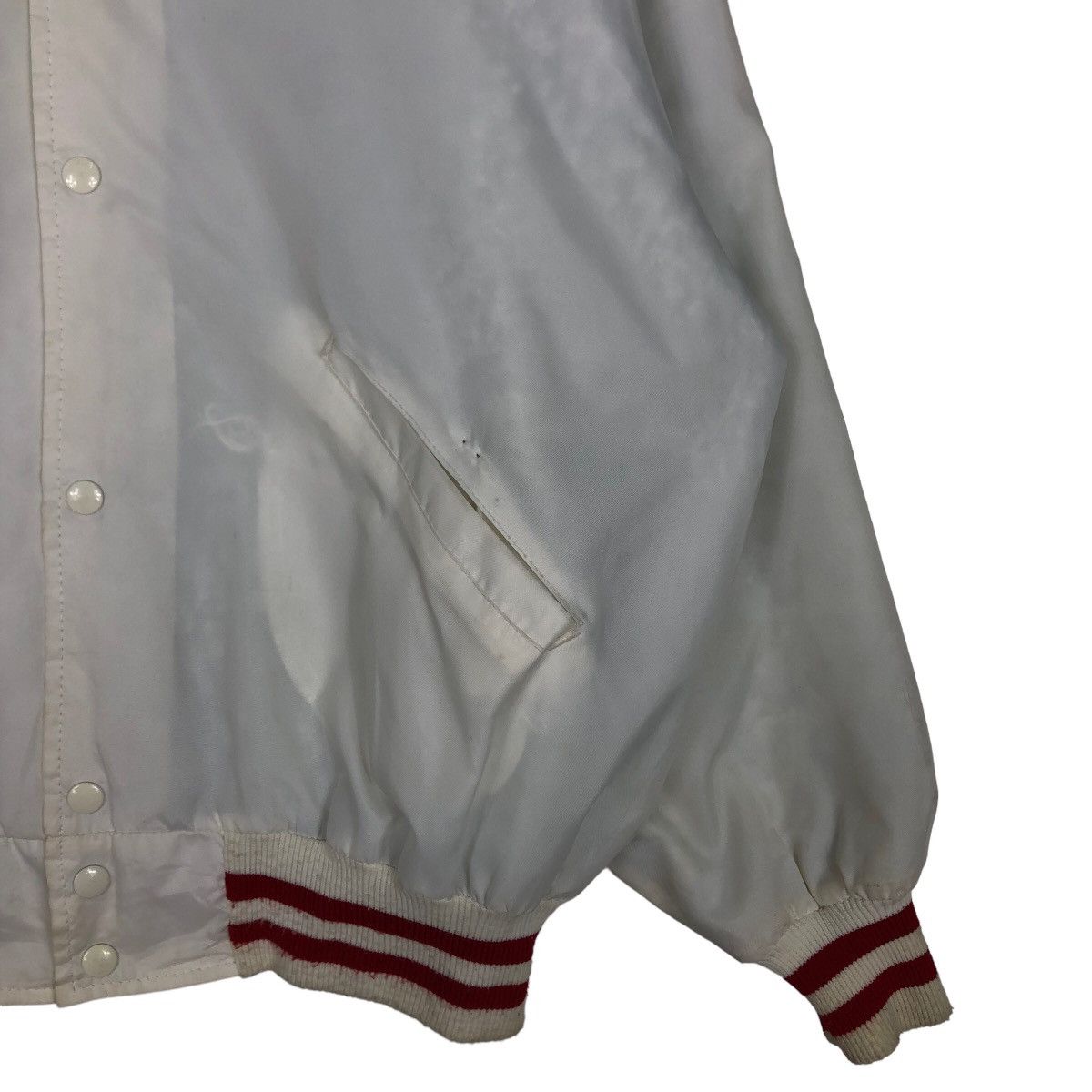 Japanese Brand 🔥Vtg Bomber Jacket Satin Delong Made in USA Size US XL / EU 56 / 4 - 5 Thumbnail