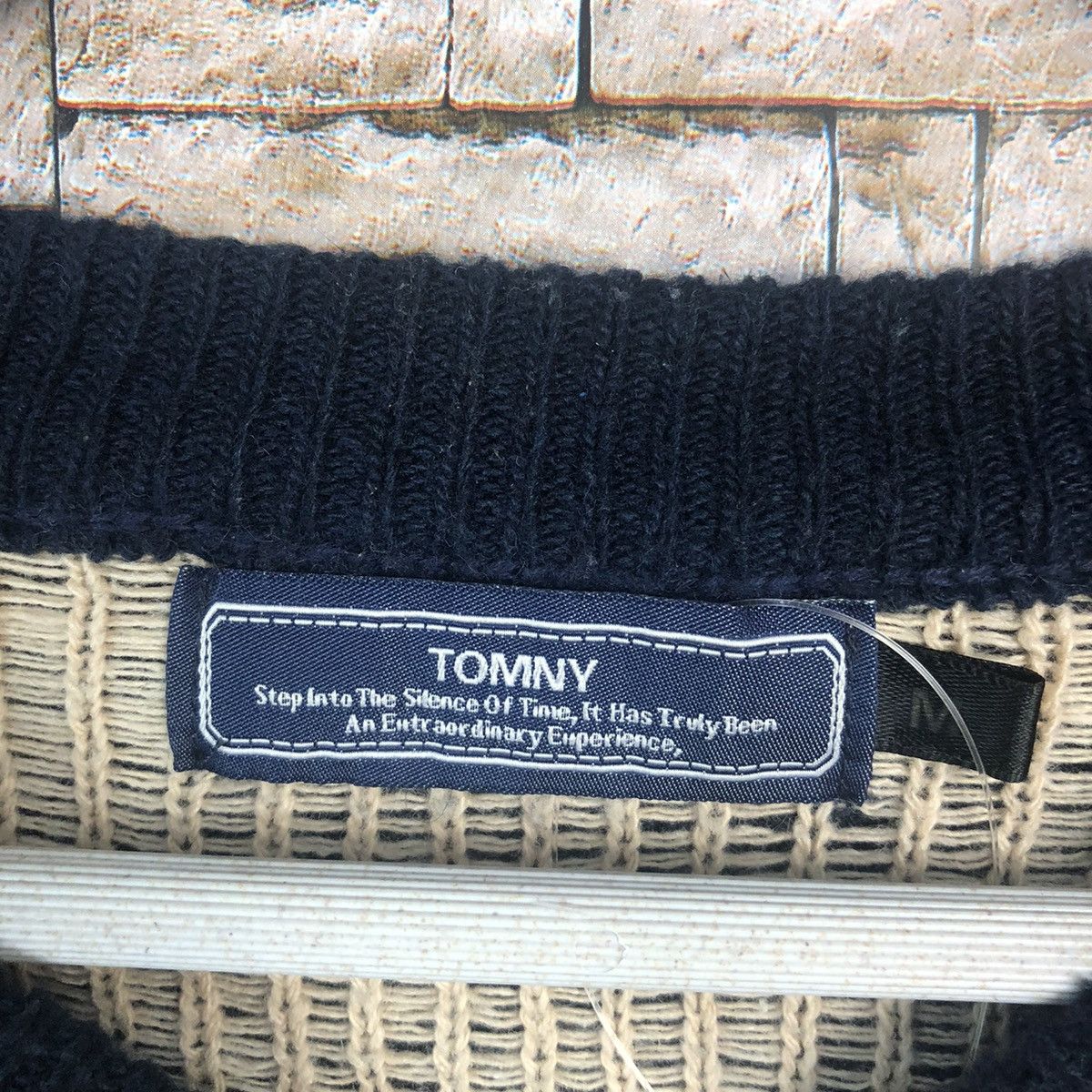 Homespun Knitwear × Japanese Brand Tomny Dark Blue Knitwear #A36 Size M / US 6-8 / IT 42-44 - 10 Thumbnail