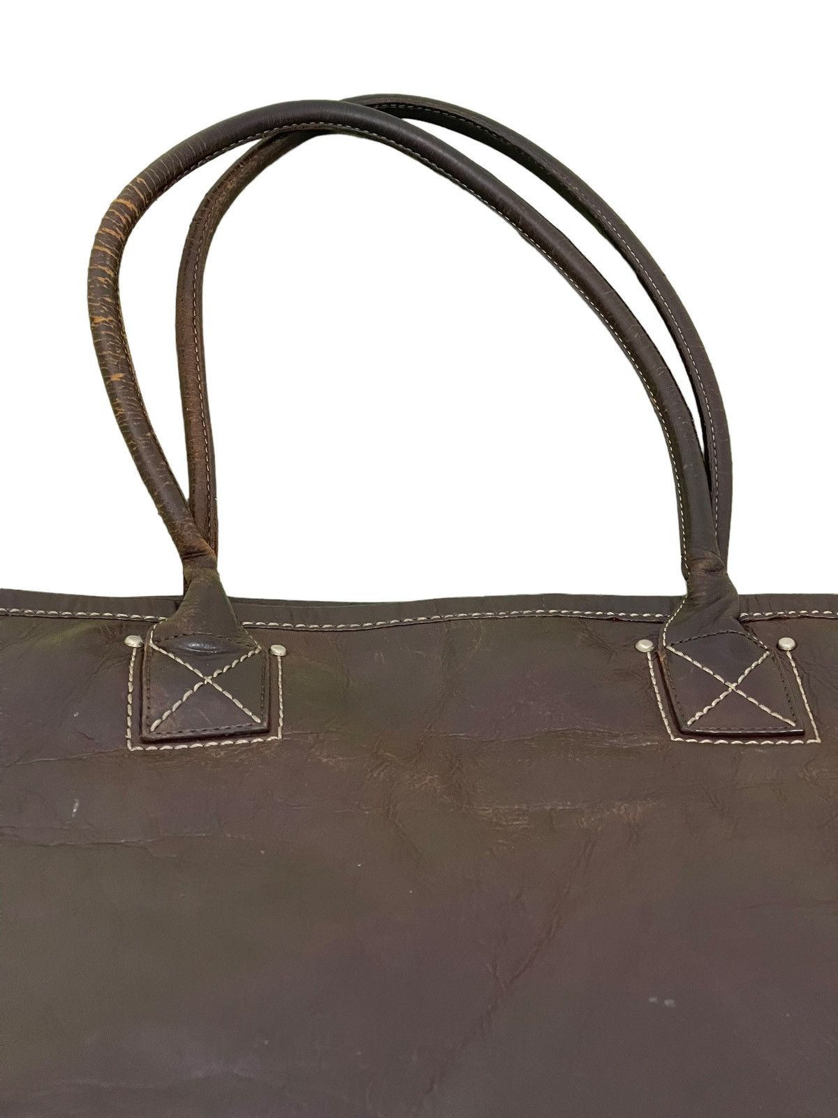 Japanese Brand Full Grain Leather Patina Tsuchiya Kaban Shoulder Bag 3🟩 Size ONE SIZE - 19 Thumbnail