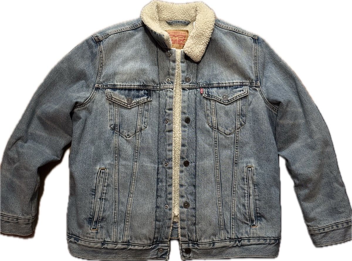 Levi's × Levi's Vintage Clothing × Vintage Levis sherpa lined denim jacket Size US XL / EU 56 / 4 - 1 Thumbnail