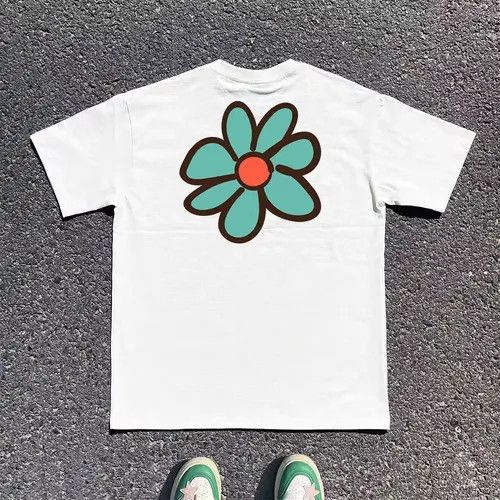 Other Floral print white retro loose tee Size US M / EU 48-50 / 2 - 3 Thumbnail