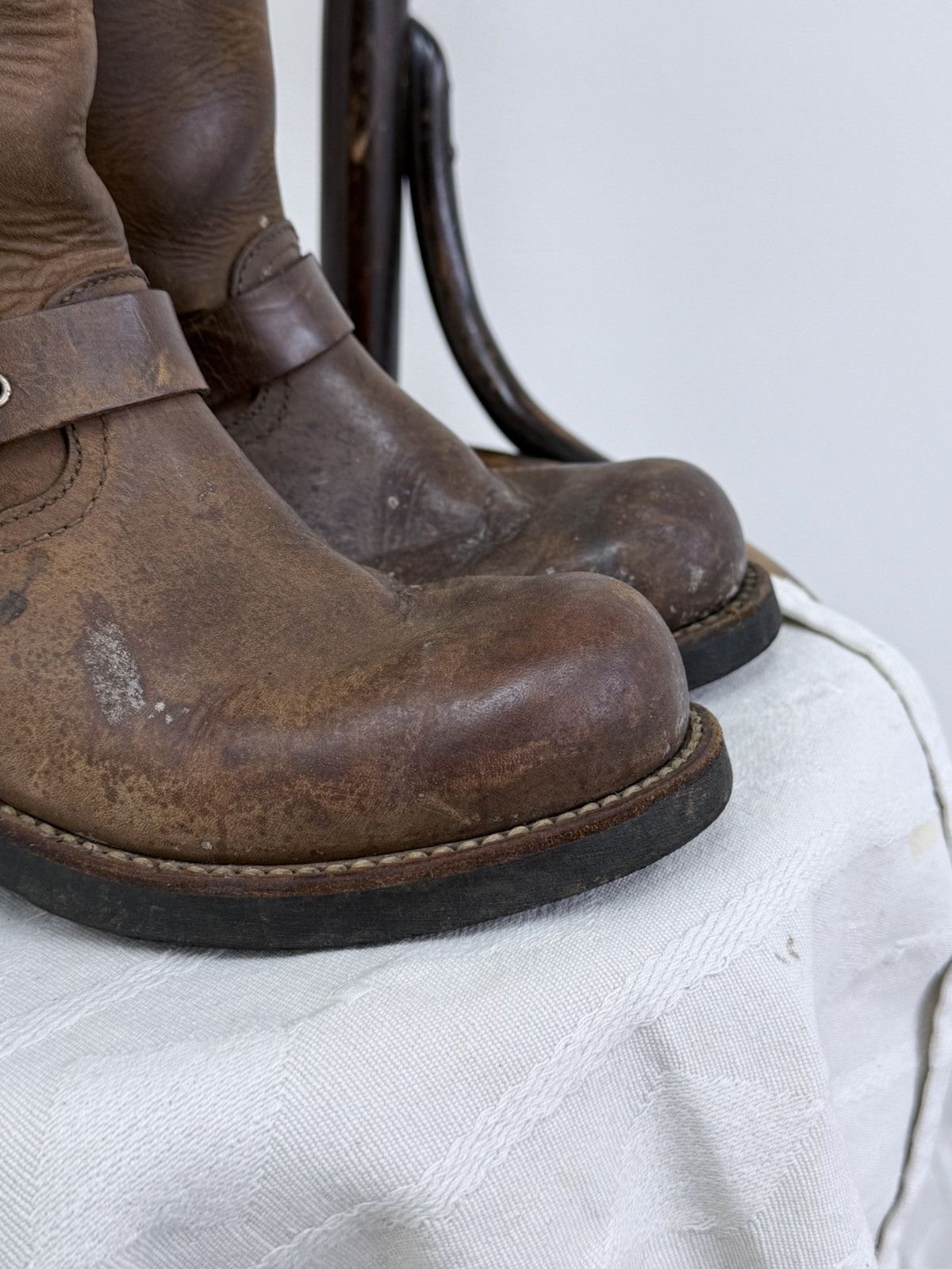 Harley Davidson Vintage Harley Davidson Leather Boots Size US 5.5 / EU 38 - 6 Thumbnail